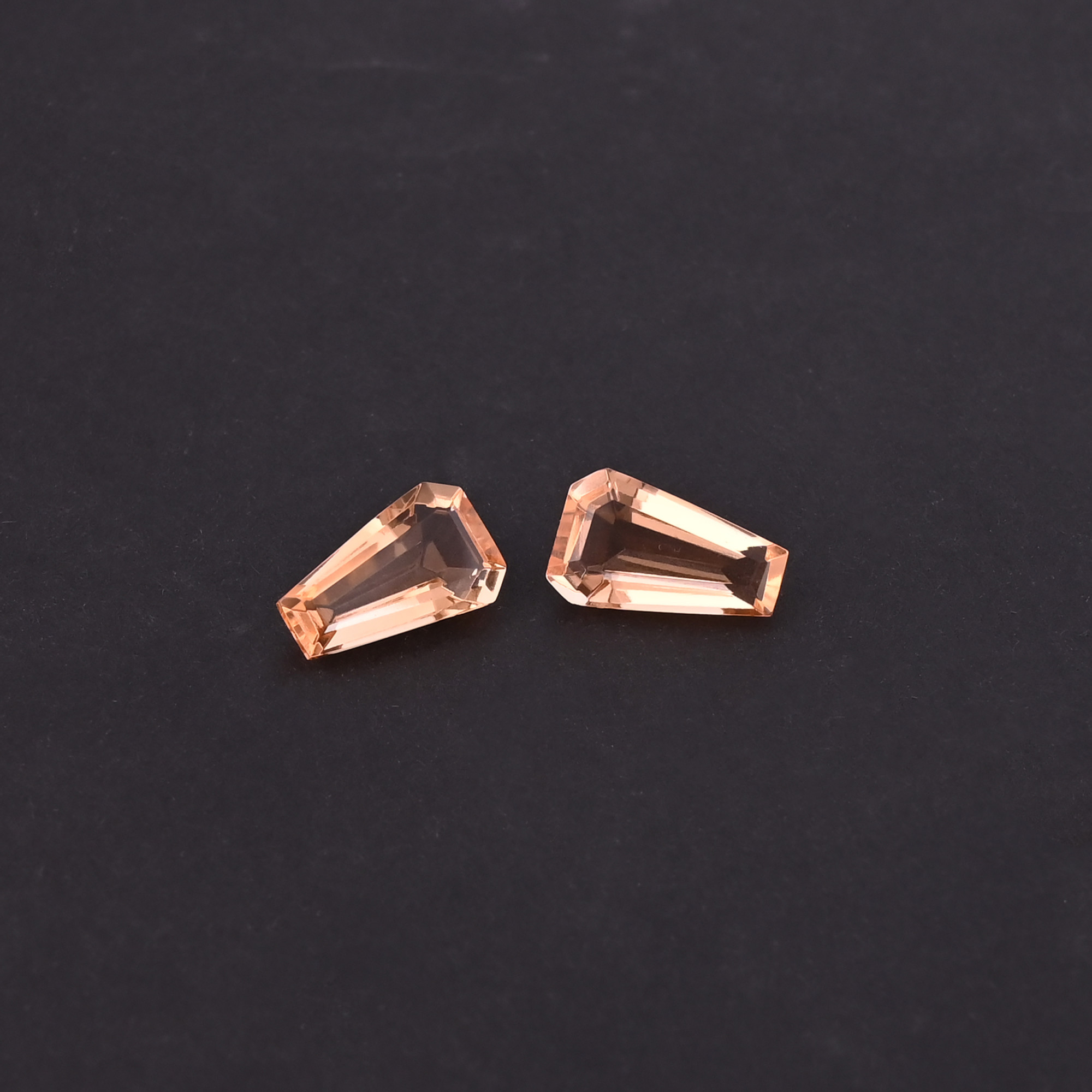 champagne stone Wholesale Lot Coffin Stone For Jewelry Making Earrings Loose Stones