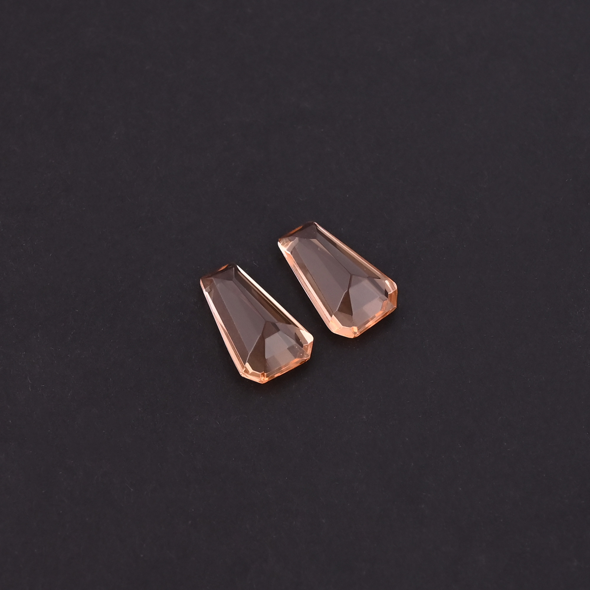 champagne stone Wholesale Lot Coffin Stone For Jewelry Making Earrings Loose Stones
