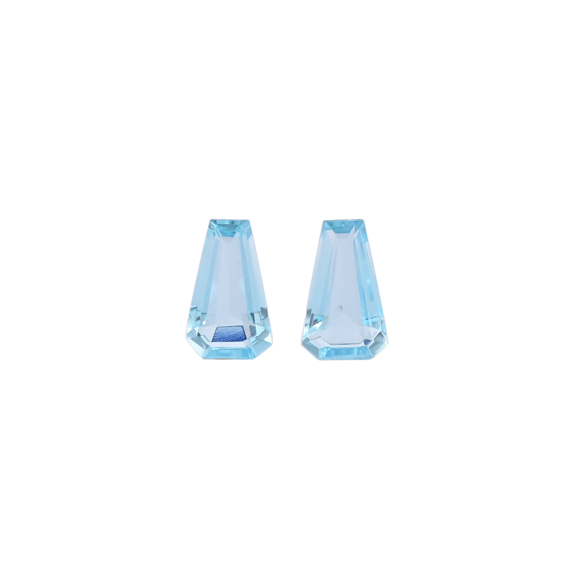 Wholesale Lot Blue Topaz Loose Gemstone Lot coffin Stone For Jewelry Making Ring Earring