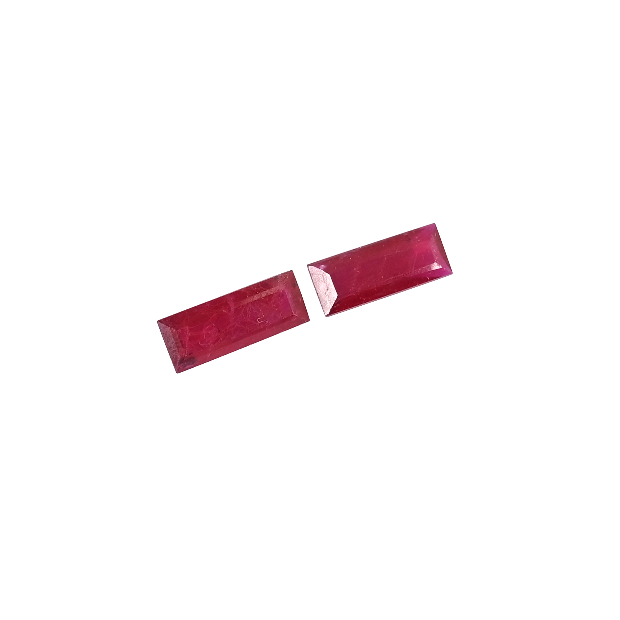 Natural Ruby Gemstone Rectangle Shape Loose Stone For Jewelry Making