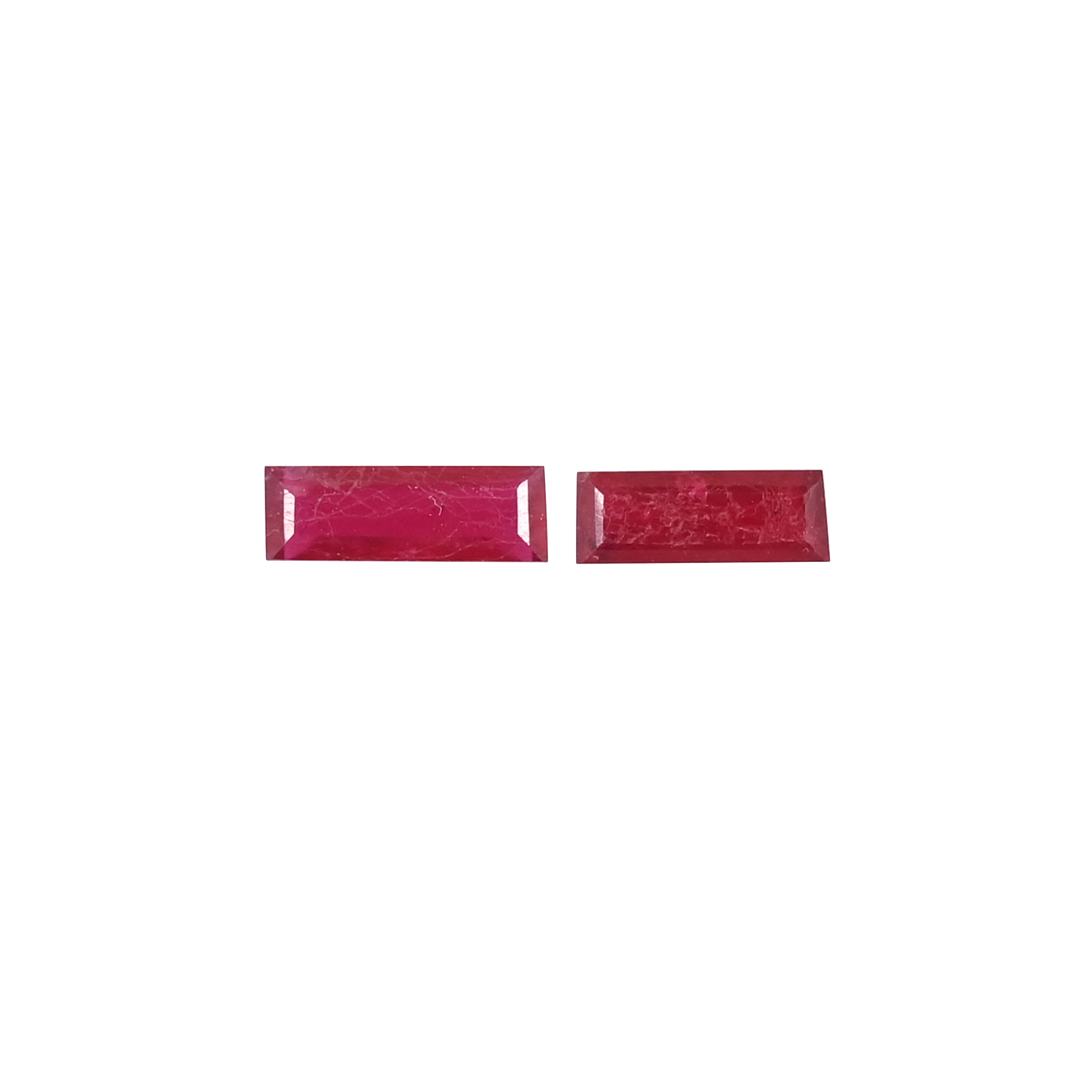 Natural Ruby Gemstone Rectangle Shape Stone for Jewelry Making