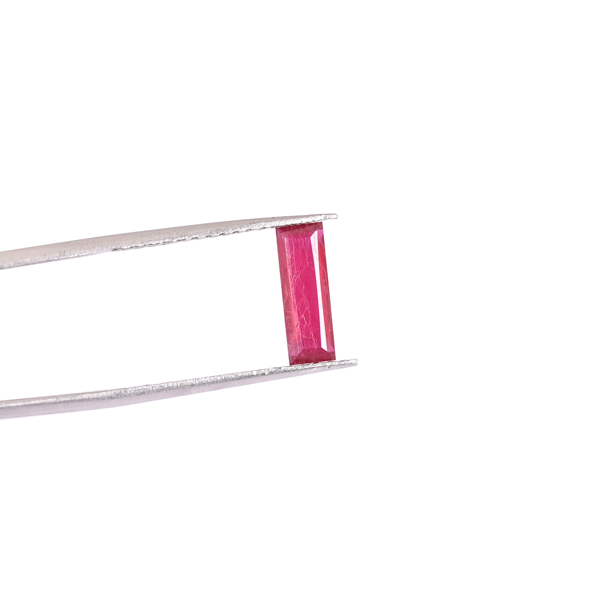 Natural Ruby Gemstone Rectangle Shape Stone for Jewelry Making