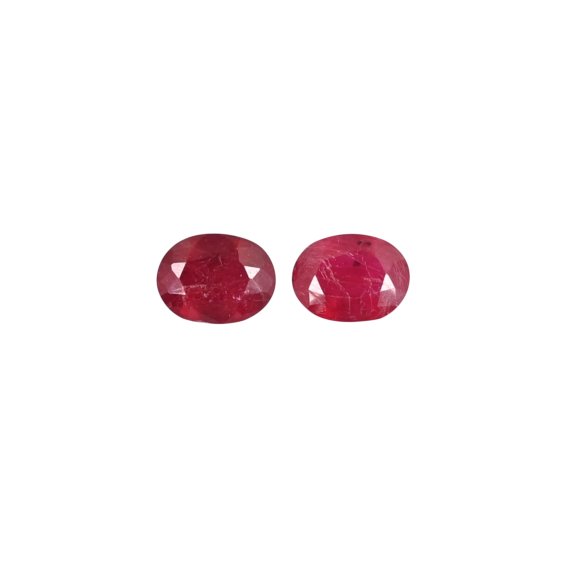 Natural Ruby Stone Oval Shape Loose Gemstone For Jewelry Making