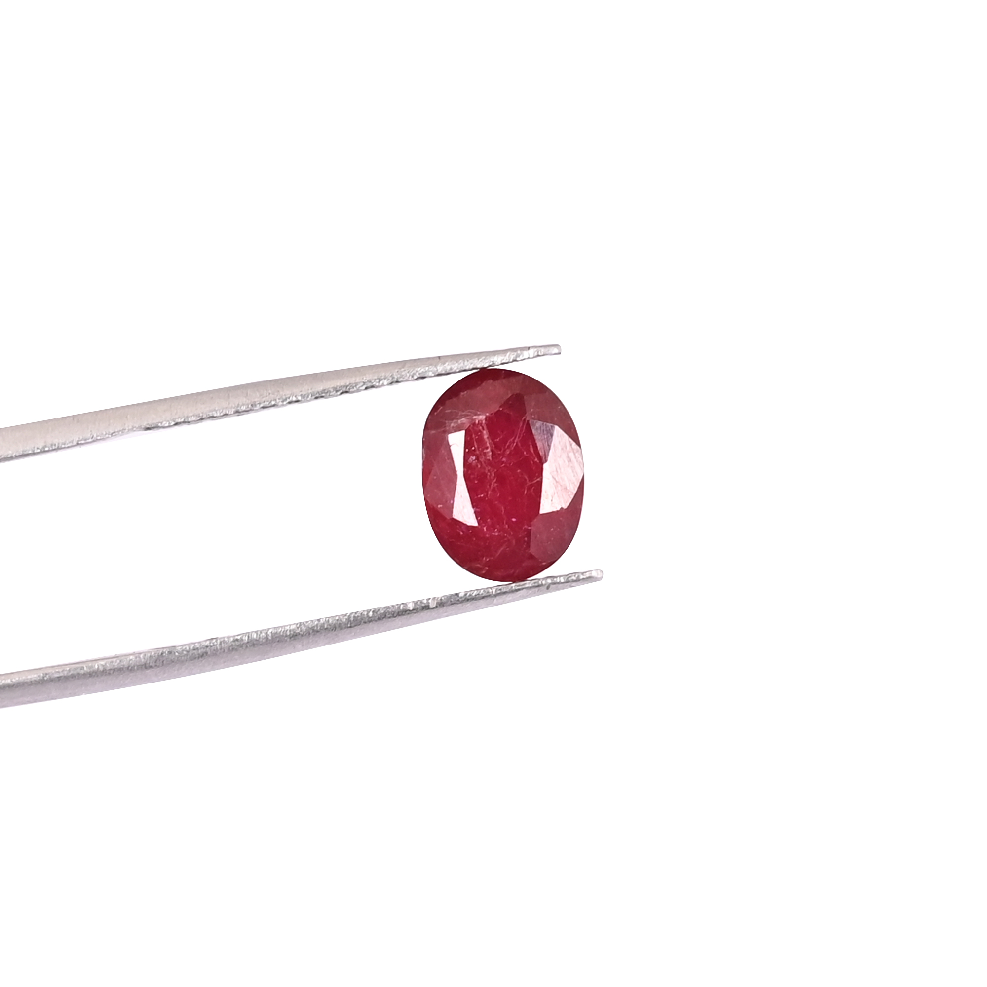 Natural Ruby Stone Oval Shape Loose Gemstone For Jewelry Making