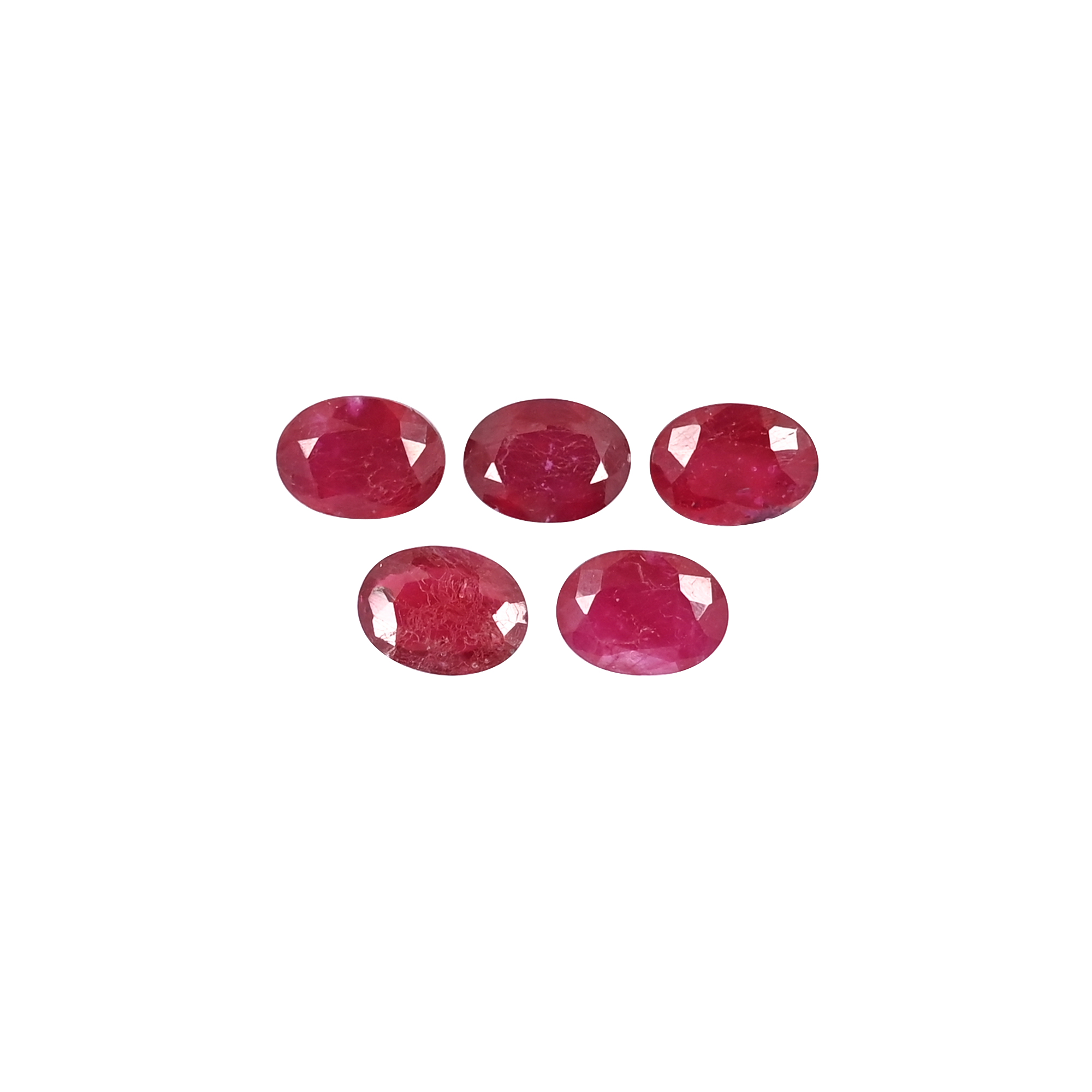 Natural Ruby Oval Loose Gemstone 8x6mm 140 Carat for Jewelry Making