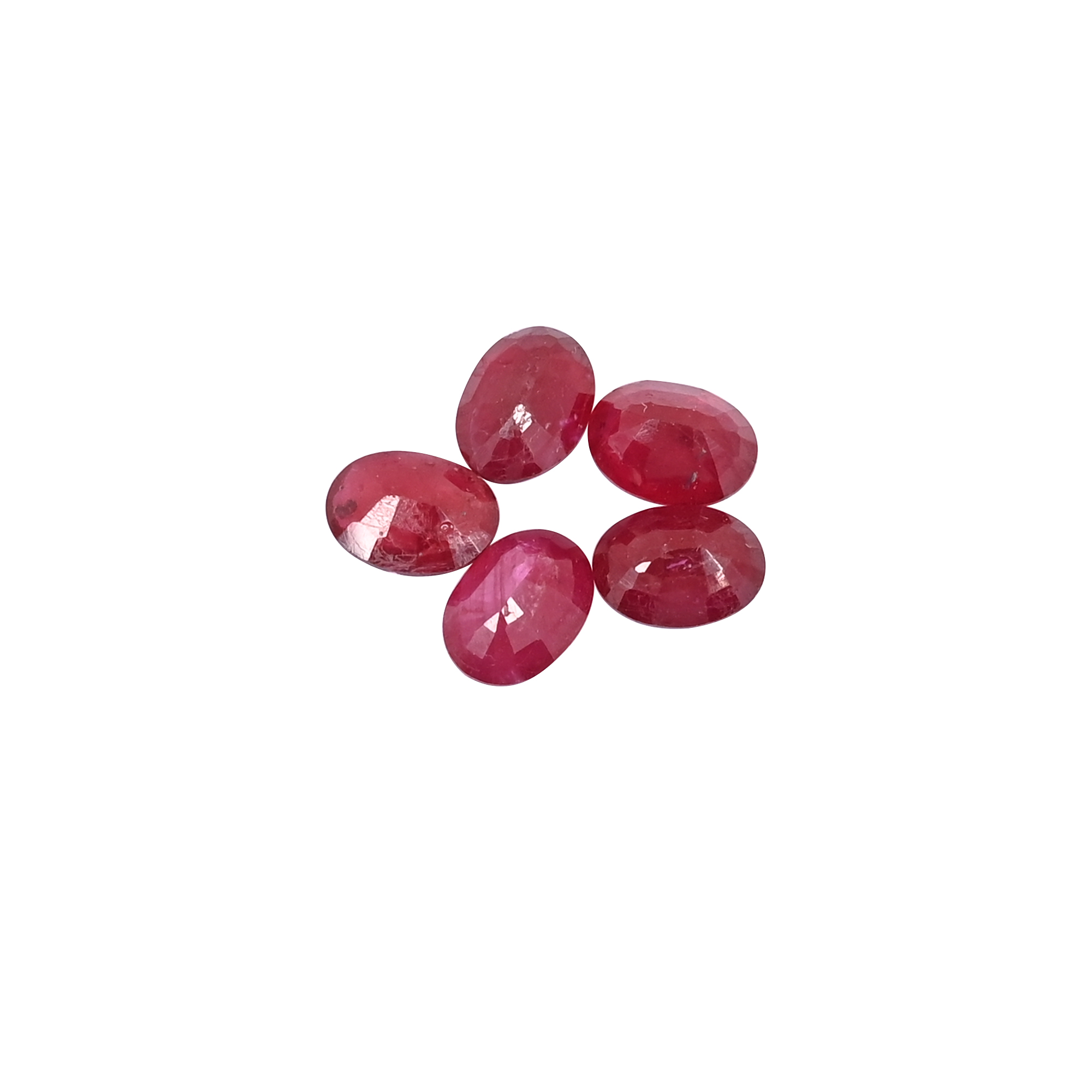 Natural Ruby Oval Loose Gemstone 8x6mm 140 Carat for Jewelry Making