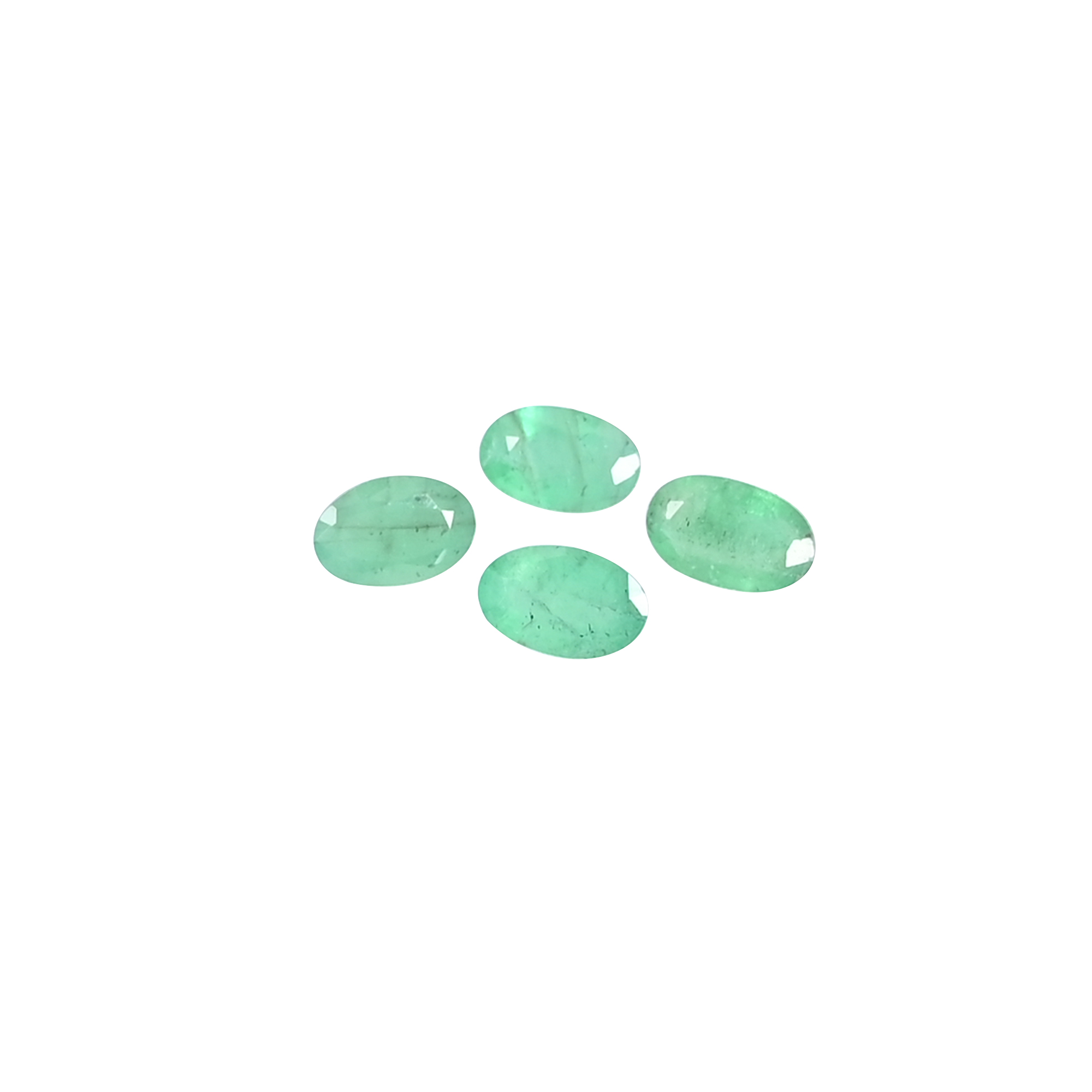 Premium Natural Emerald 4x3mm 025 Carat Oval Loose Gemstone for Jewelry Making by Ishu Gems