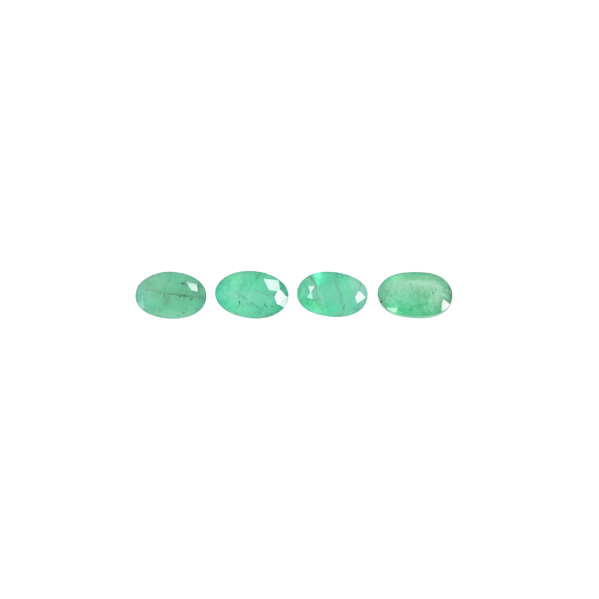 Premium Natural Emerald 4x3mm 025 Carat Oval Loose Gemstone for Jewelry Making by Ishu Gems