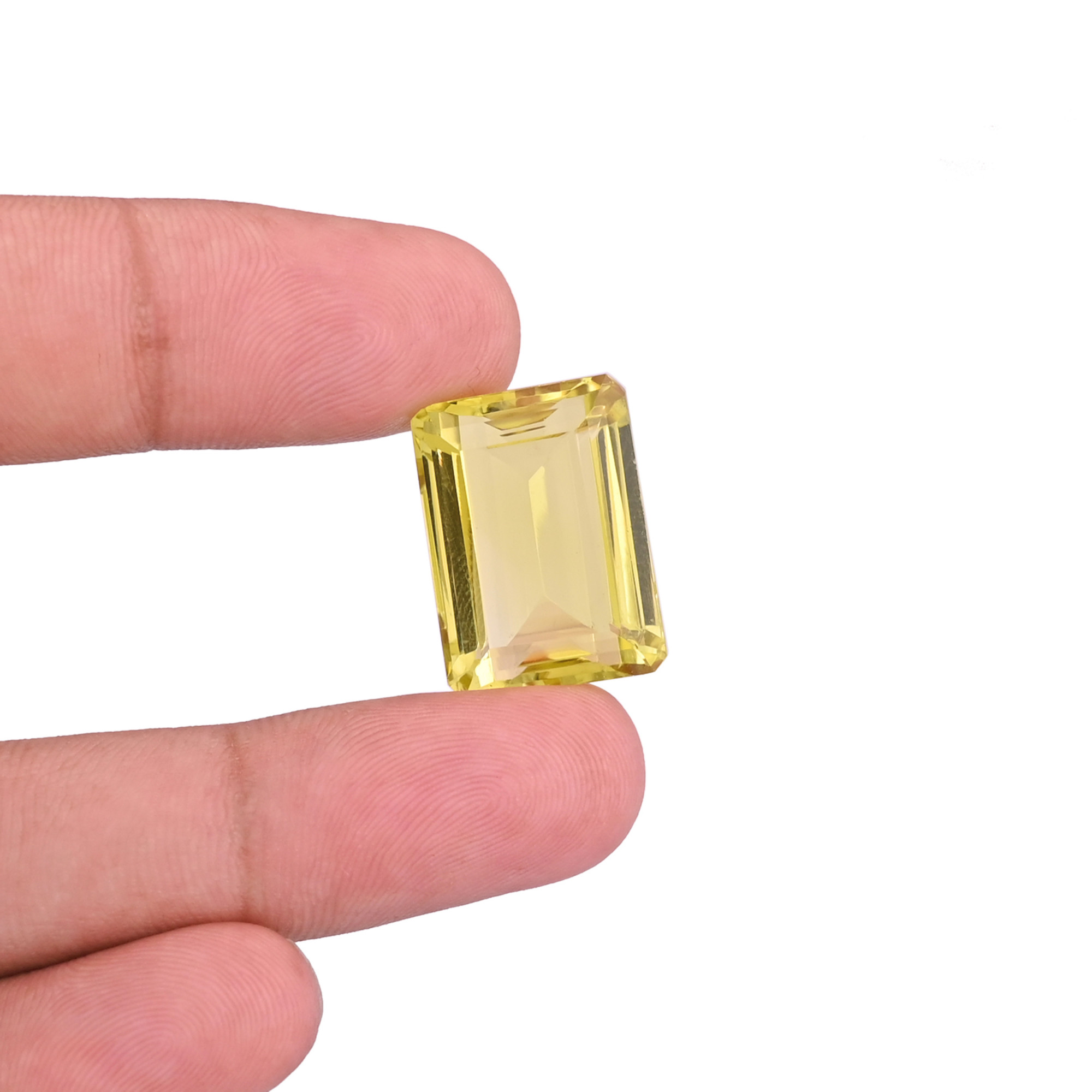 Natural Lemon Quartz 20X15MM Normal Octagon Cut 2675Cts 1Piece Gemstone for Making Jewelry