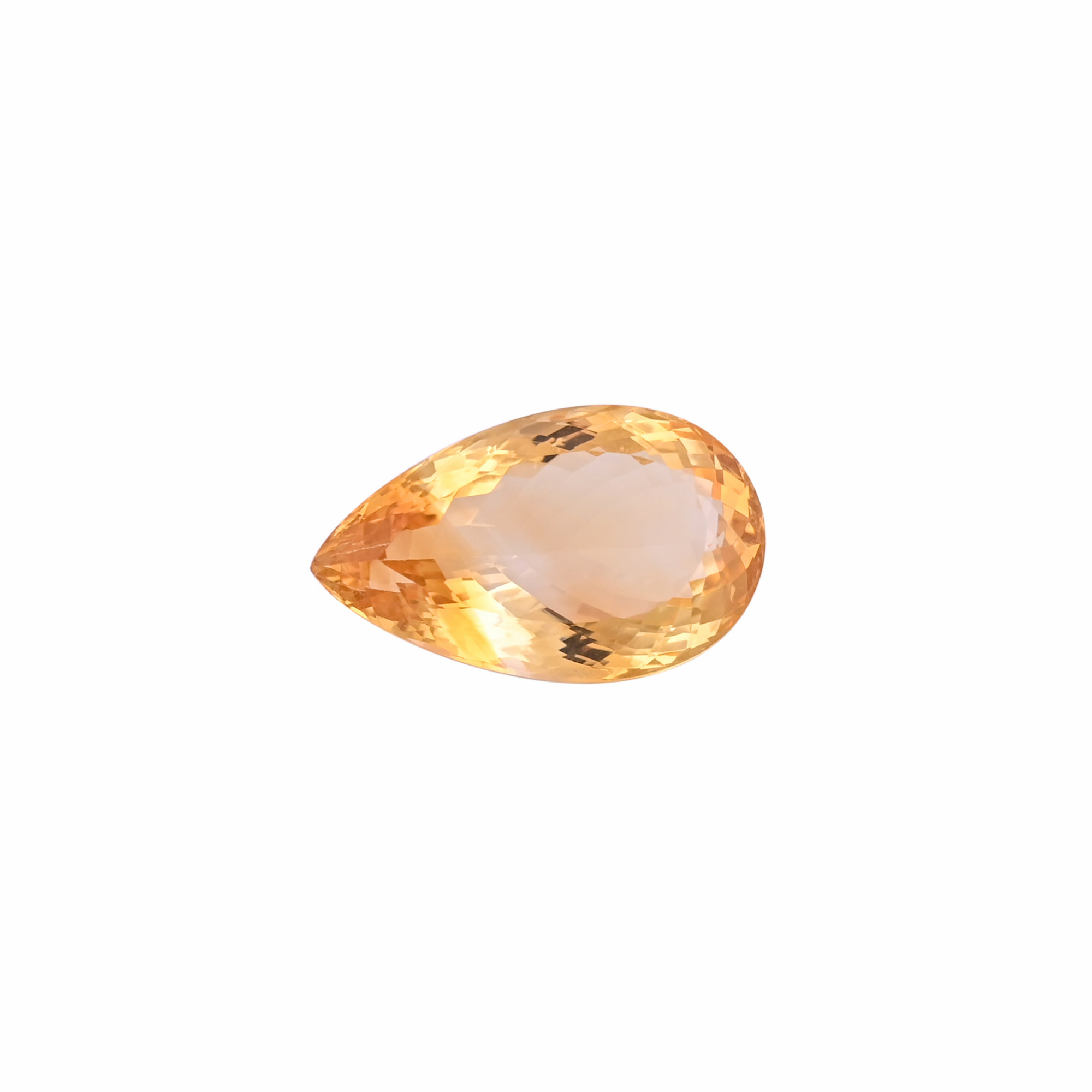 Natural Citrine 30X18MM Pear Normal Cut 41Cts 1 Piece Gemstone For Making Jewelry