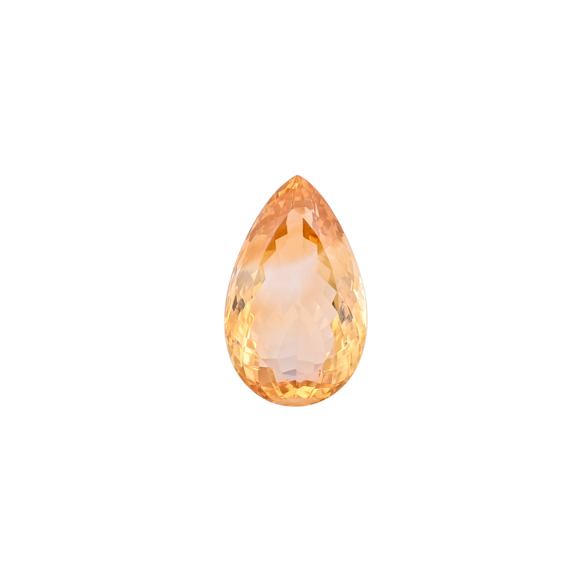 Natural Citrine 30X18MM Pear Normal Cut 41Cts 1 Piece Gemstone For Making Jewelry