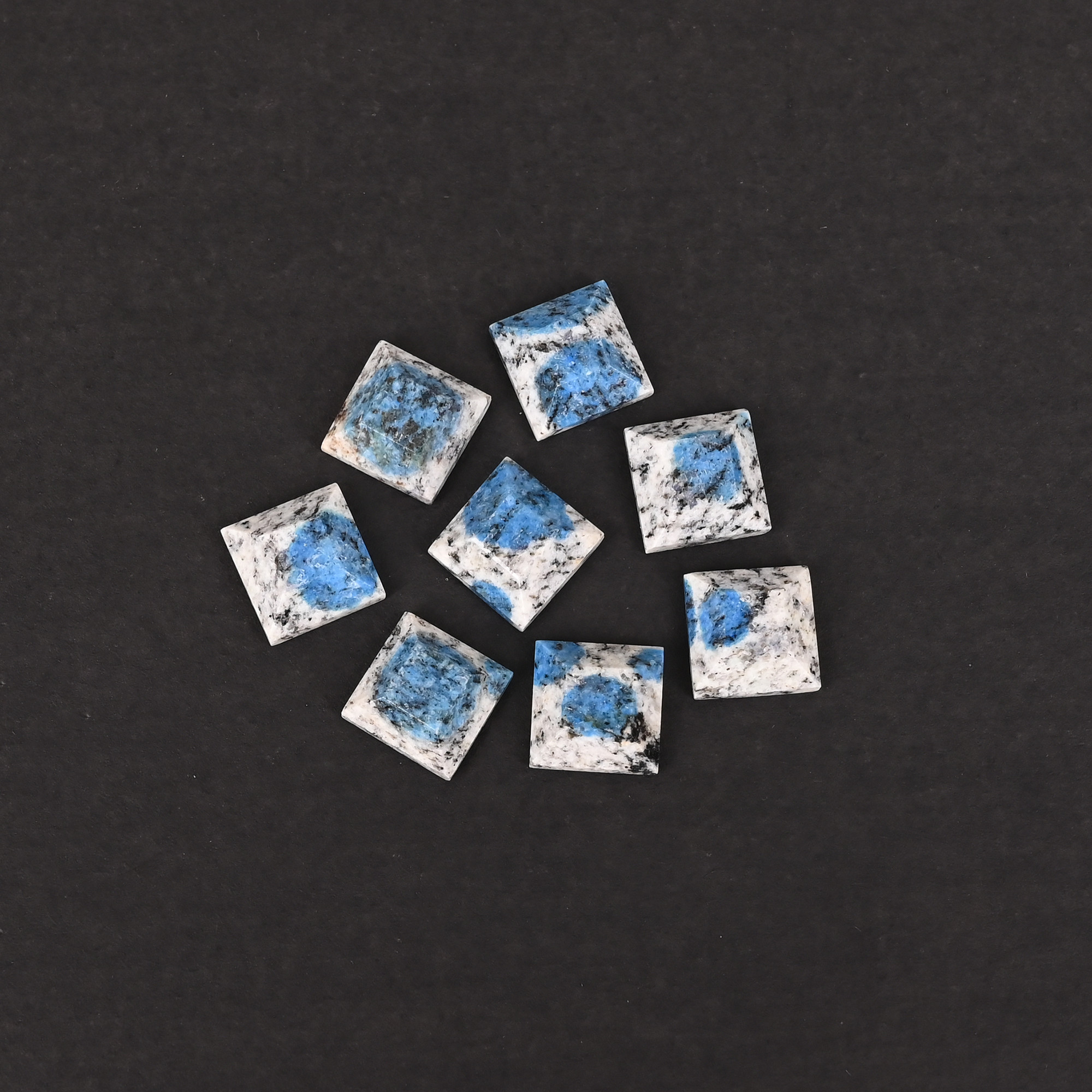 High Quality Natural K2 Jasper 12x12mm 769 cts Loose Gemstone Cabochon in Square Shapes and Sizes for Jewelry Making