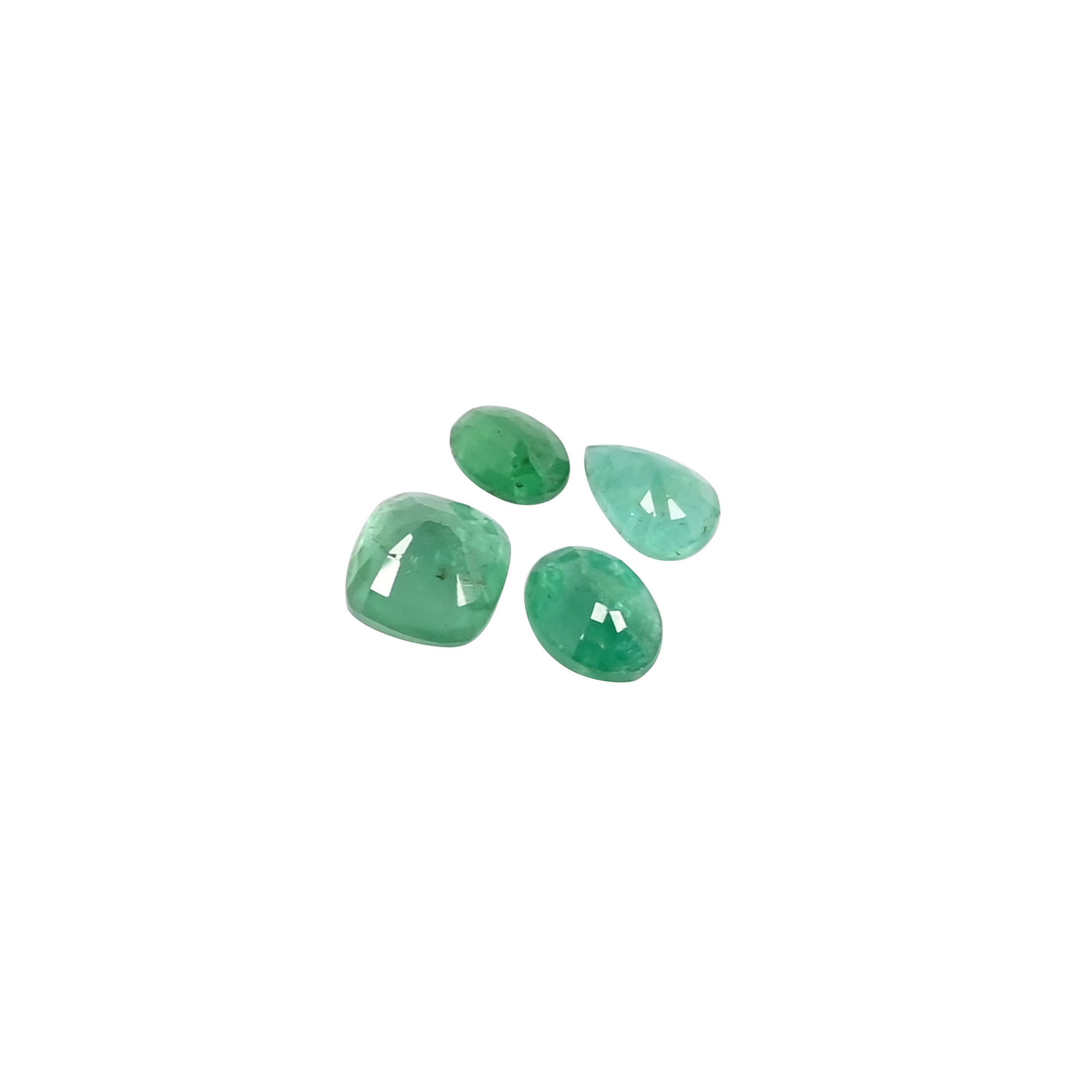 6x4 mm to 8x7 mm Natural Zambia Emerald lot Mix Shape lot Oval Pear Cushion Cut Loose Gemstones 525Cts stone for Jewelry Making