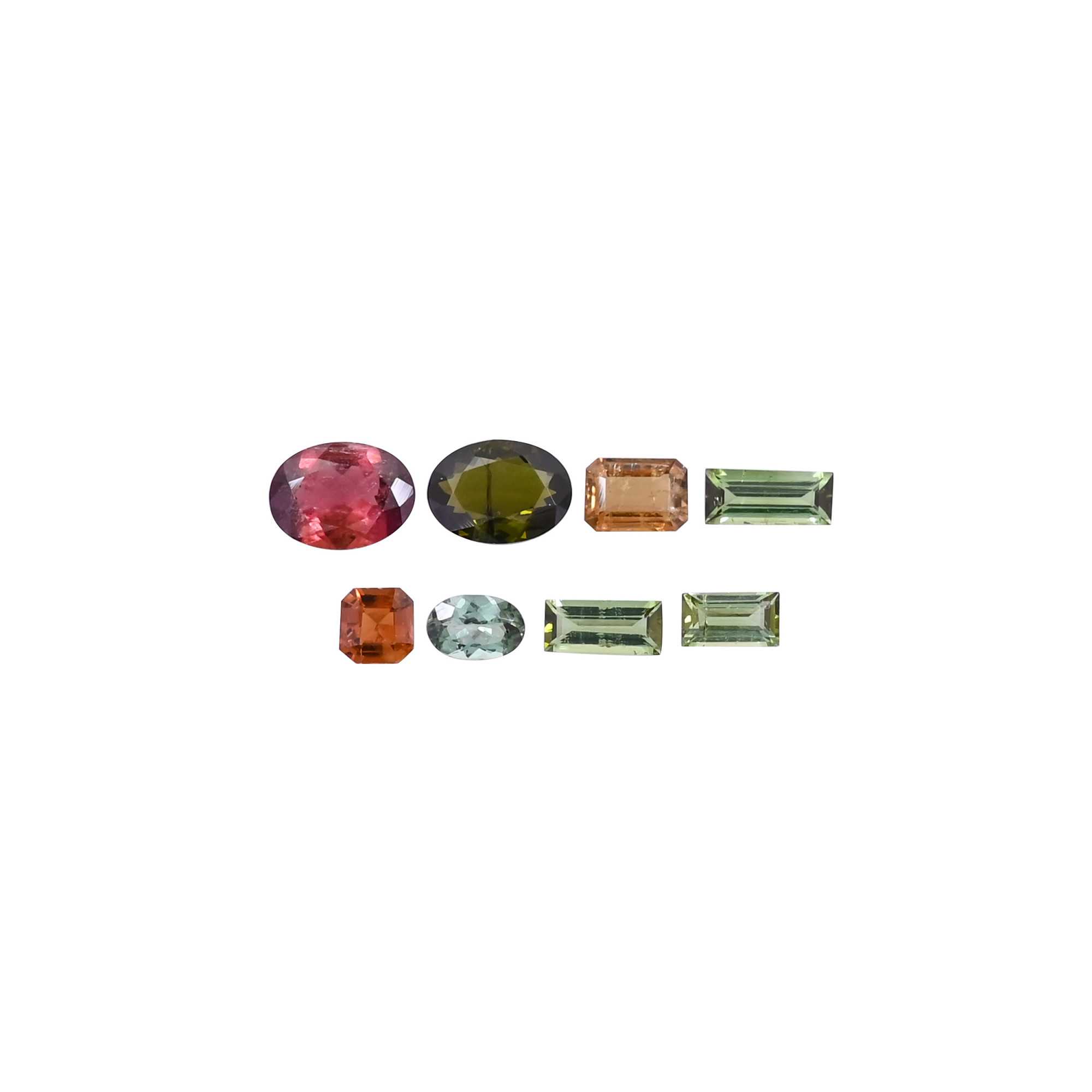 8 Pc Lot Natural Multi Tourmaline Loose Gemstone 5x5mm to 10x8mm 10cts Mix Shape Lot Stone Jewelry Making Stone