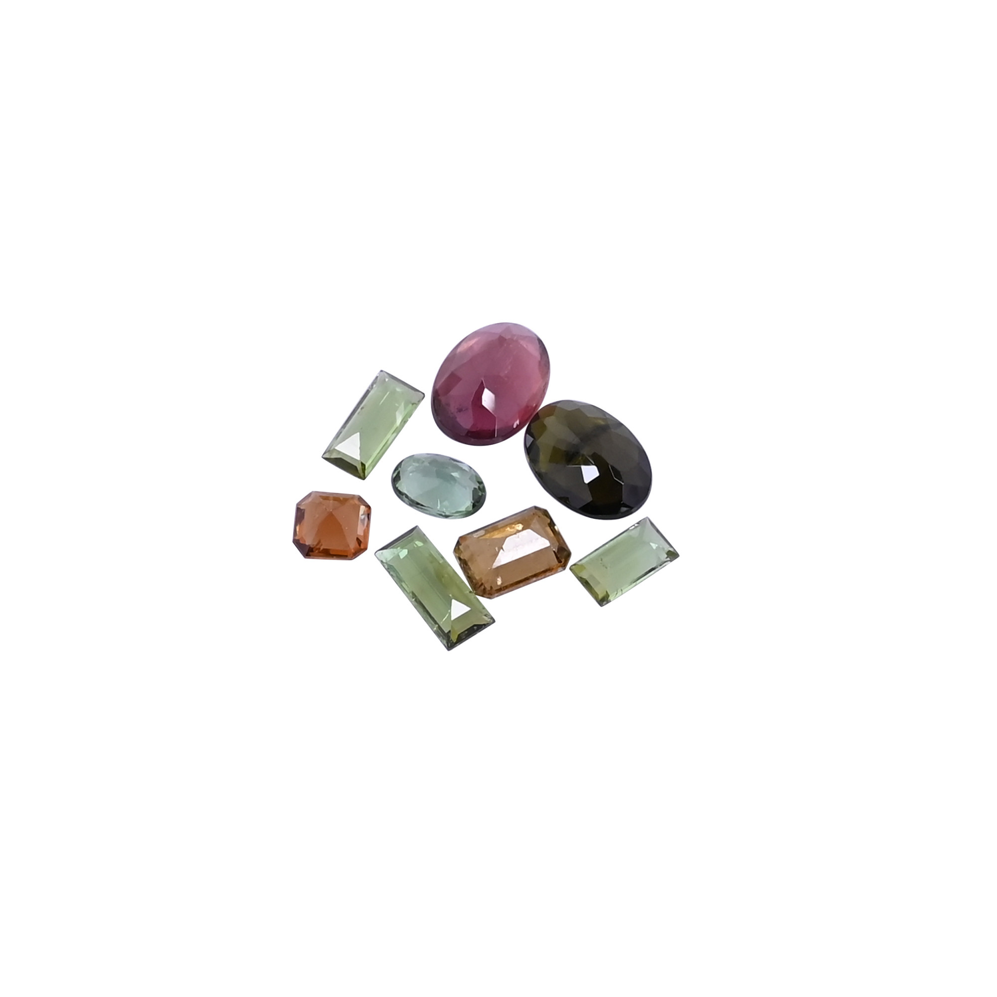 8 Pc Lot Natural Multi Tourmaline Loose Gemstone 5x5mm to 10x8mm 10cts Mix Shape Lot Stone Jewelry Making Stone