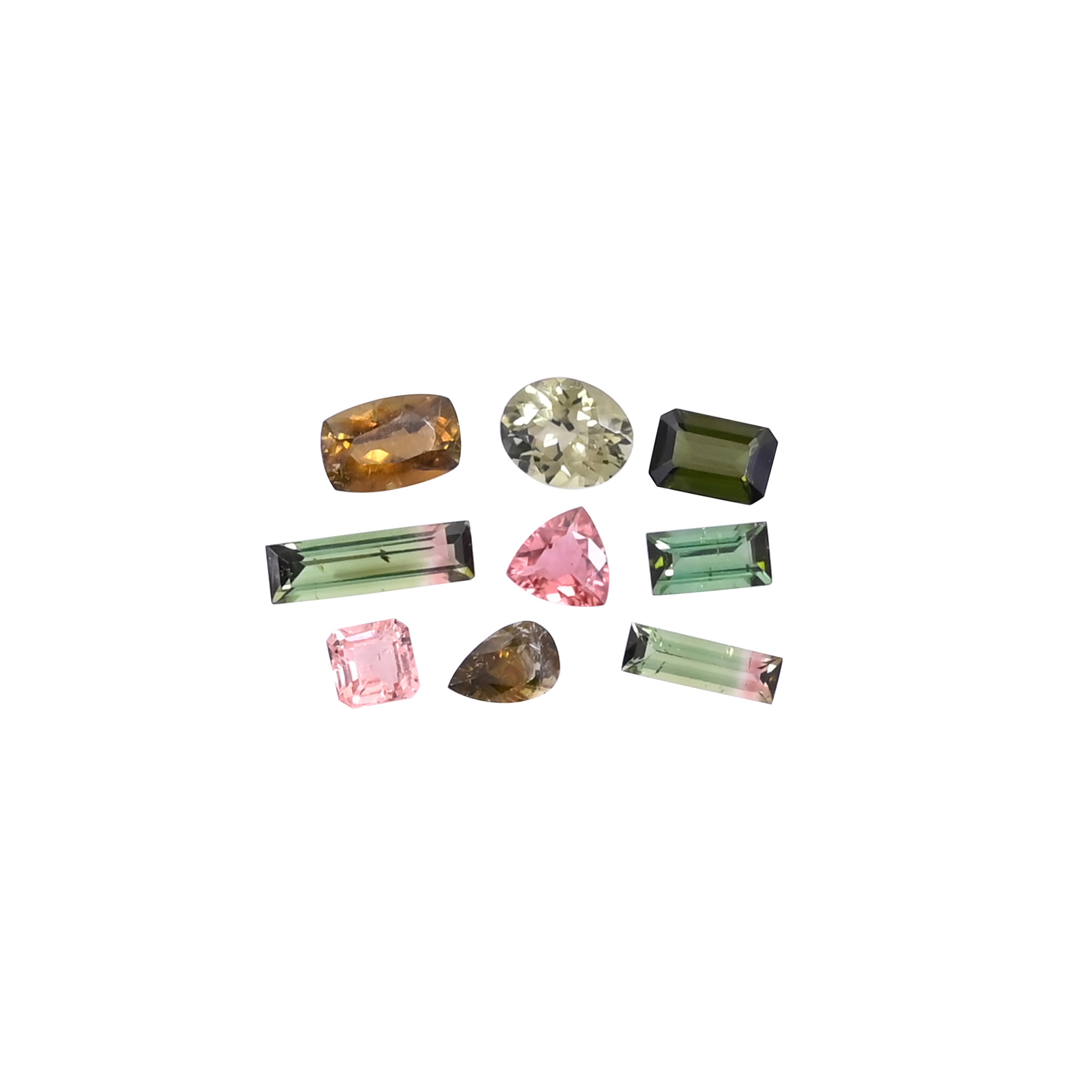 1000cts Natural Multi Tourmaline Lot 5x5mm to 13x4mm Loose Gemstone Mix Shape Lot For Jewelry Making Stone