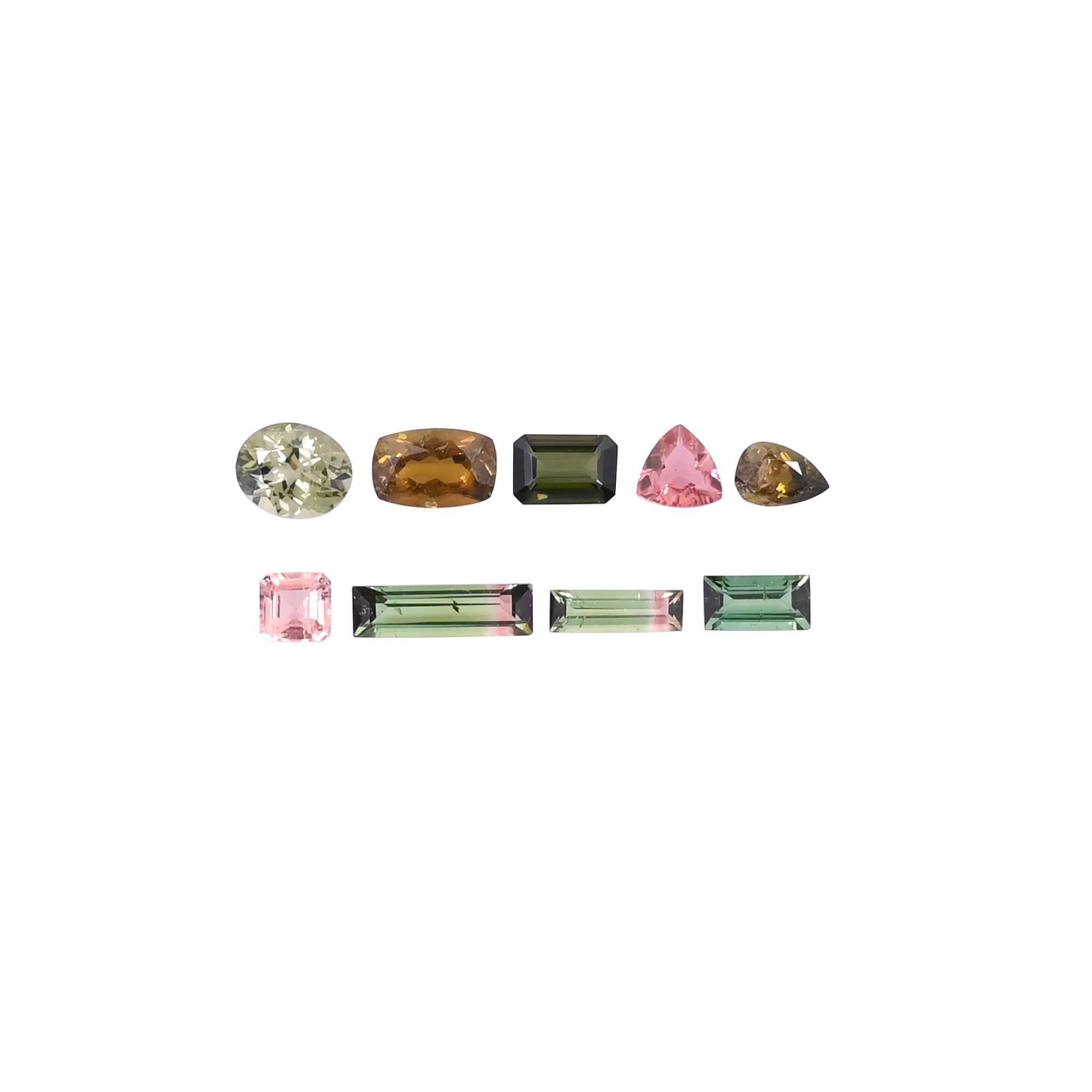 1000cts Natural Multi Tourmaline Lot 5x5mm to 13x4mm Loose Gemstone Mix Shape Lot For Jewelry Making Stone