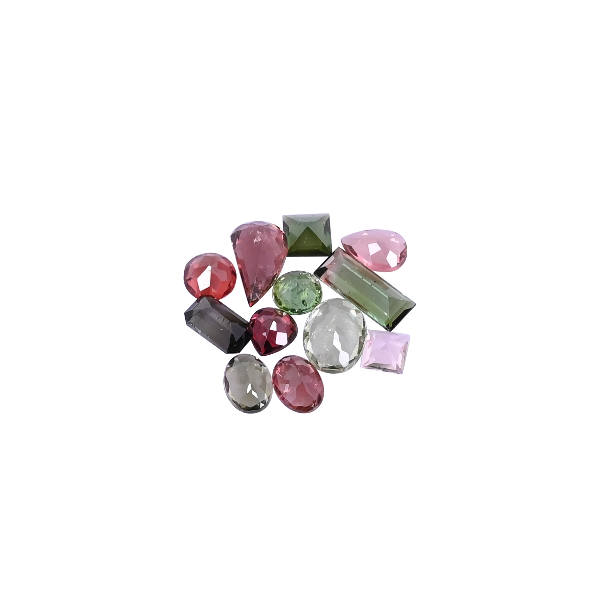 1010cts 12 Pcs Lot Natural Multi Tourmaline Loose Gemstone 4x4mm to 11x4mm Mix Shape Lot Jewelry Making Stone