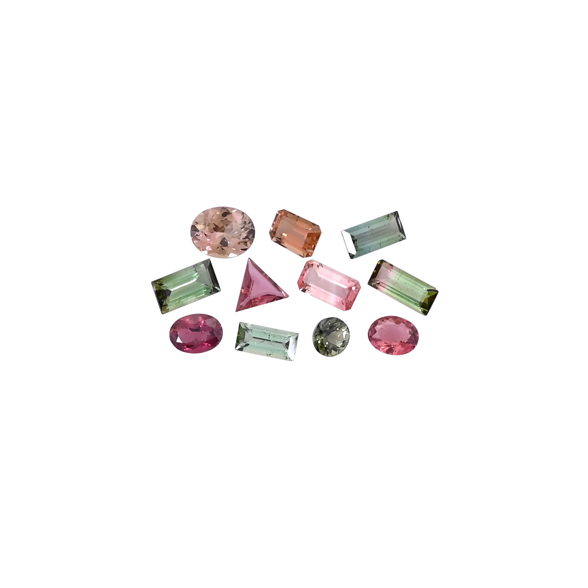 11 Pcs Lot Natural Multi Tourmaline lot 5x5mm to 9x7mm Loose Gemstone 1005cts Mix Shape Lot Stone For Jewelry Making No reviews yet