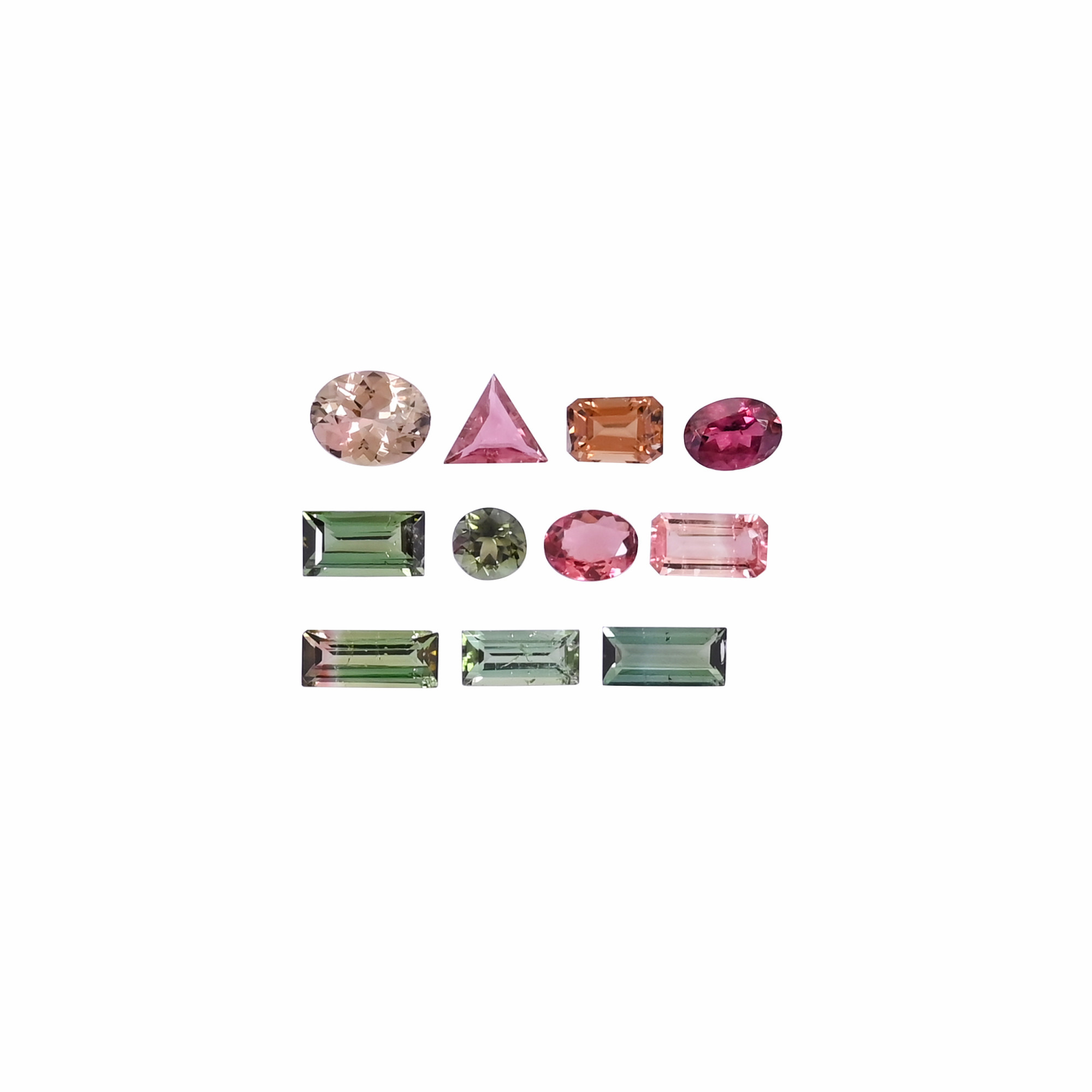 11 Pcs Lot Natural Multi Tourmaline lot 5x5mm to 9x7mm Loose Gemstone 1005cts Mix Shape Lot Stone For Jewelry Making No reviews yet