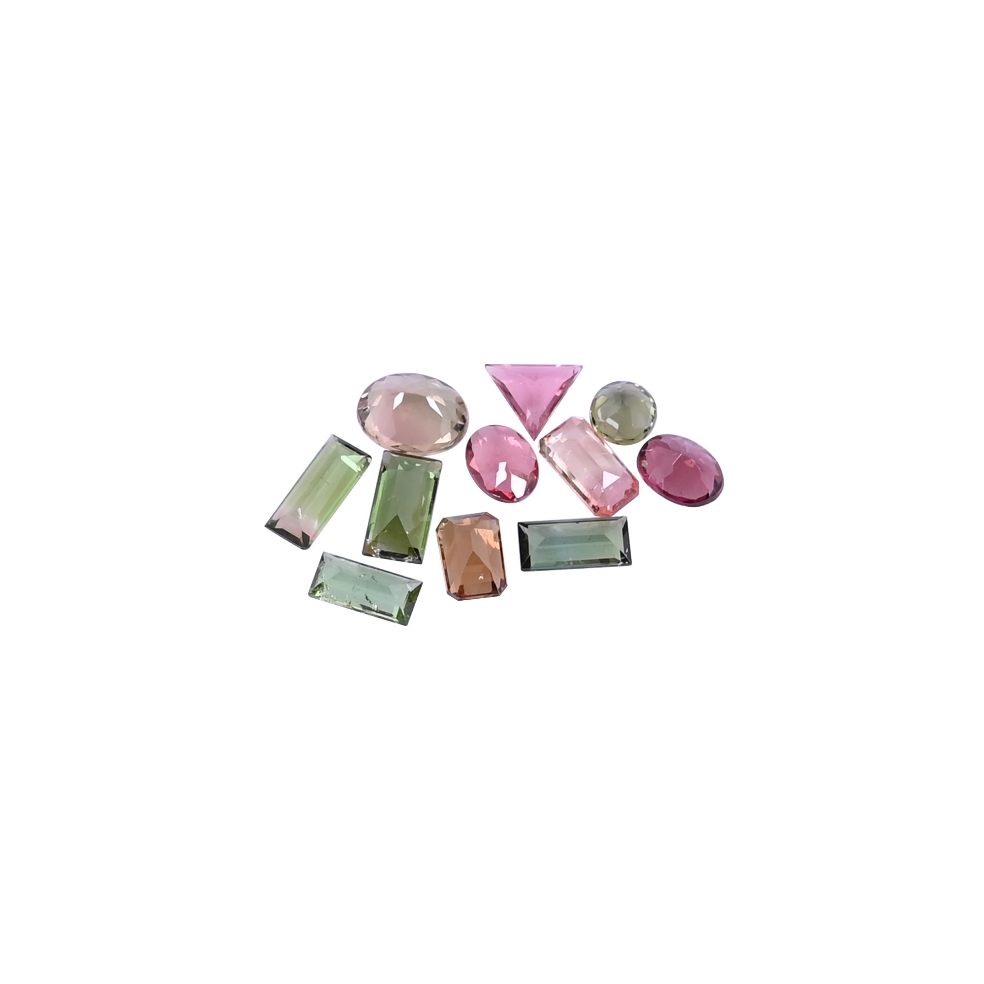 11 Pcs Lot Natural Multi Tourmaline lot 5x5mm to 9x7mm Loose Gemstone 1005cts Mix Shape Lot Stone For Jewelry Making No reviews yet