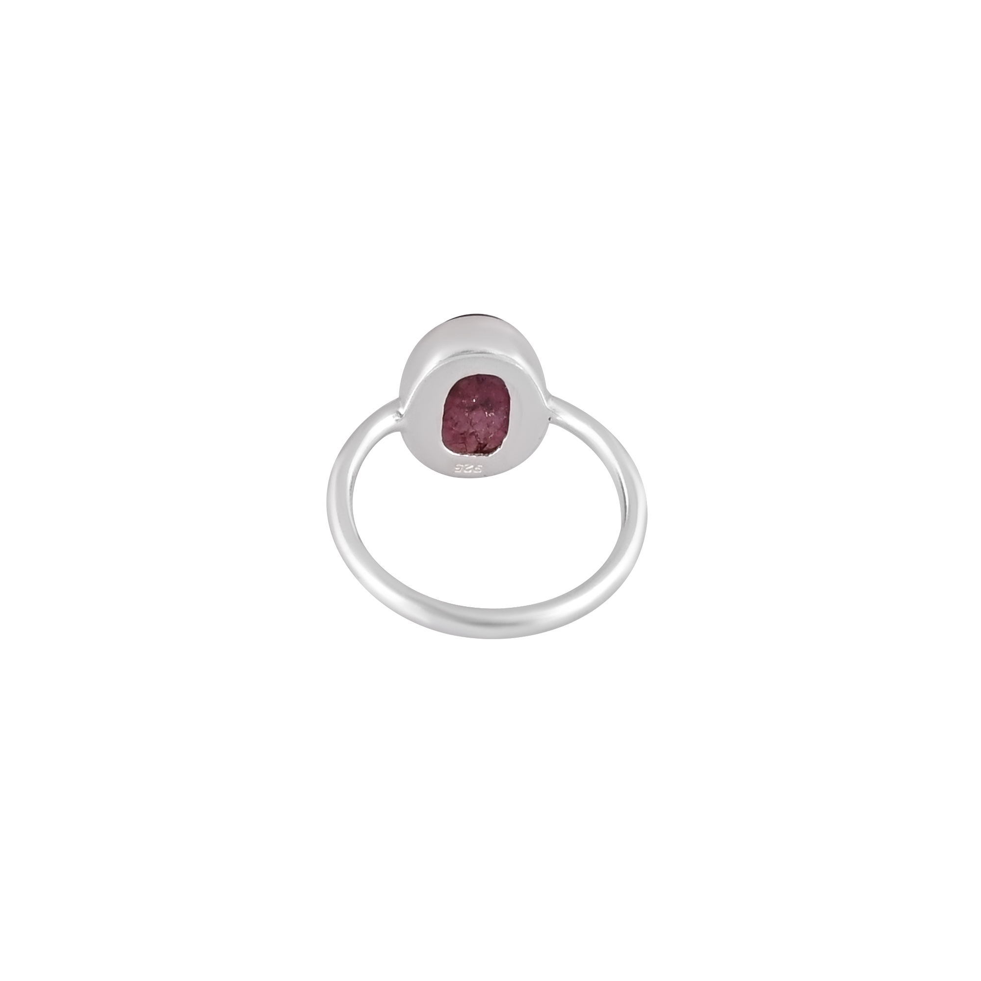 Natural Pink Tourmaline Gemstone Elegant Ring  925 Sterling Silver
