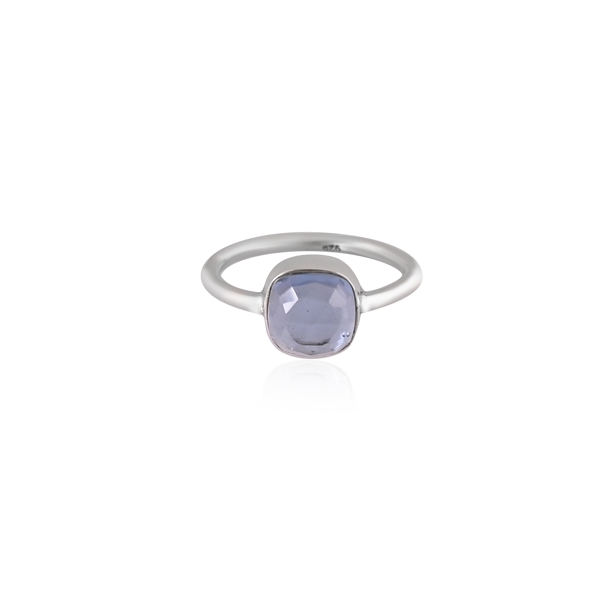London Blue Topaz Hydro Gemstone Ring  925 Sterling Silver