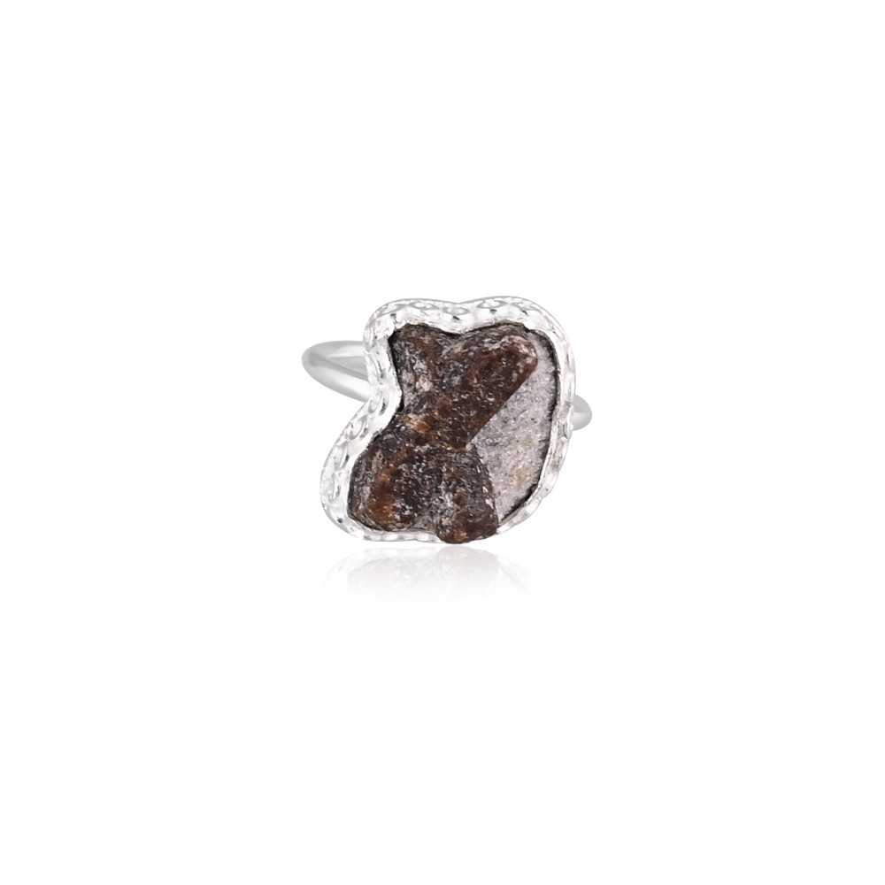Image of Natural Fossil Gemstone Stylish Ring |  925 Sterling Silver