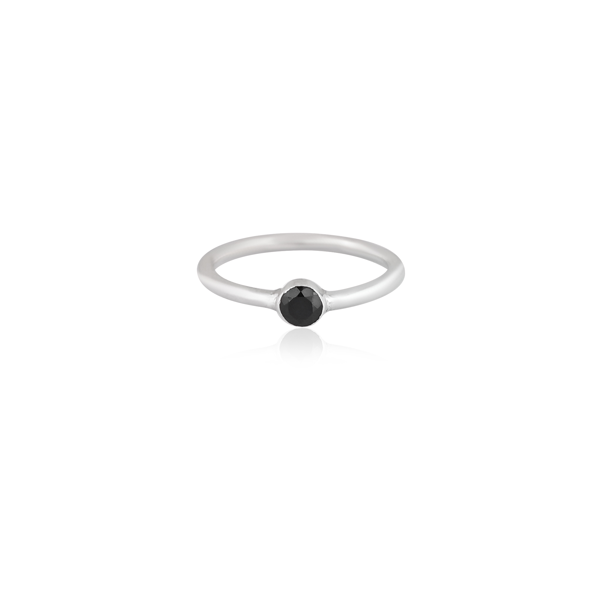 Natural Black Onyx Gemstone Handmade Ring 925 Sterling Silver Ring
