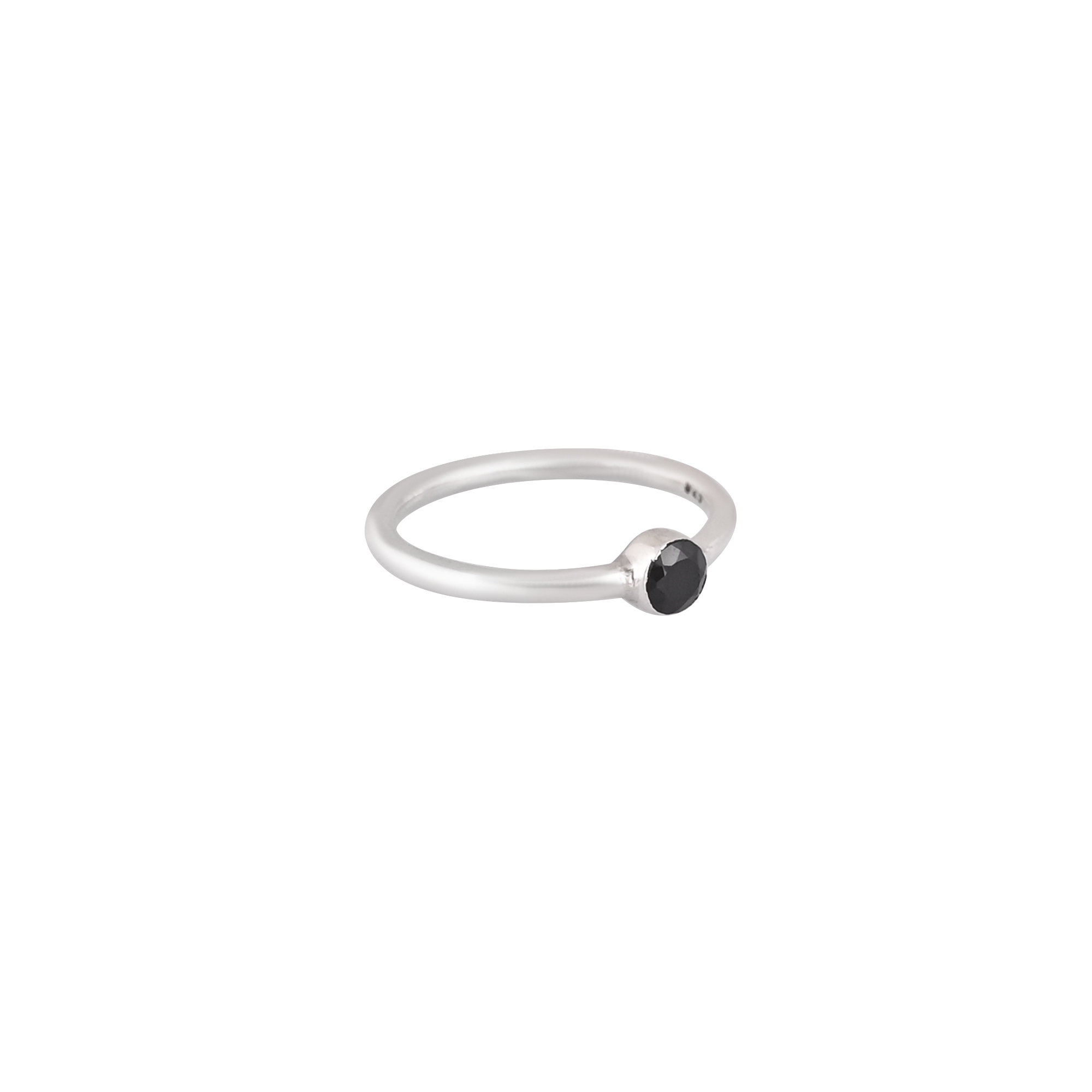 Natural Black Onyx Gemstone Handmade Ring 925 Sterling Silver Ring