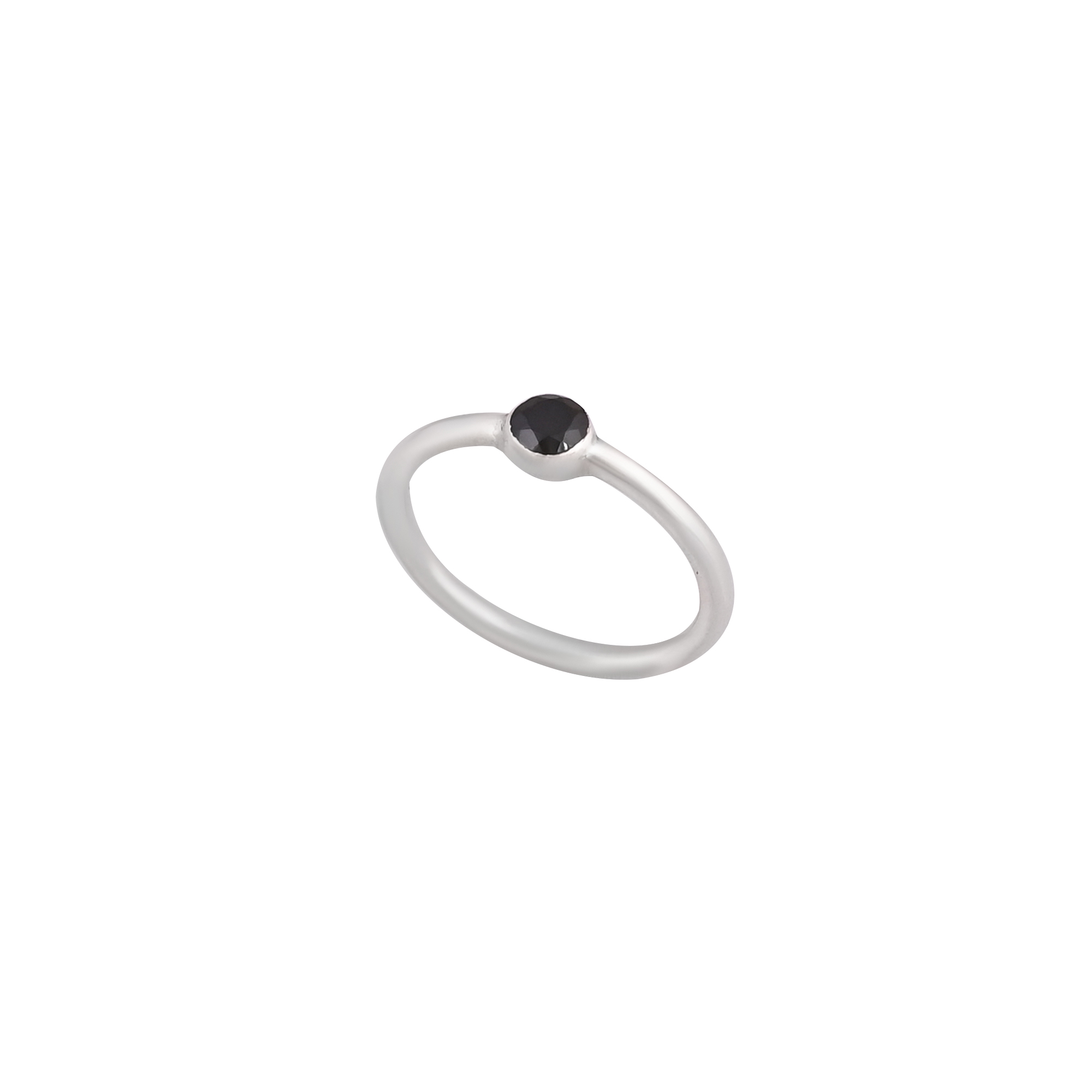 Natural Black Onyx Gemstone Handmade Ring 925 Sterling Silver Ring