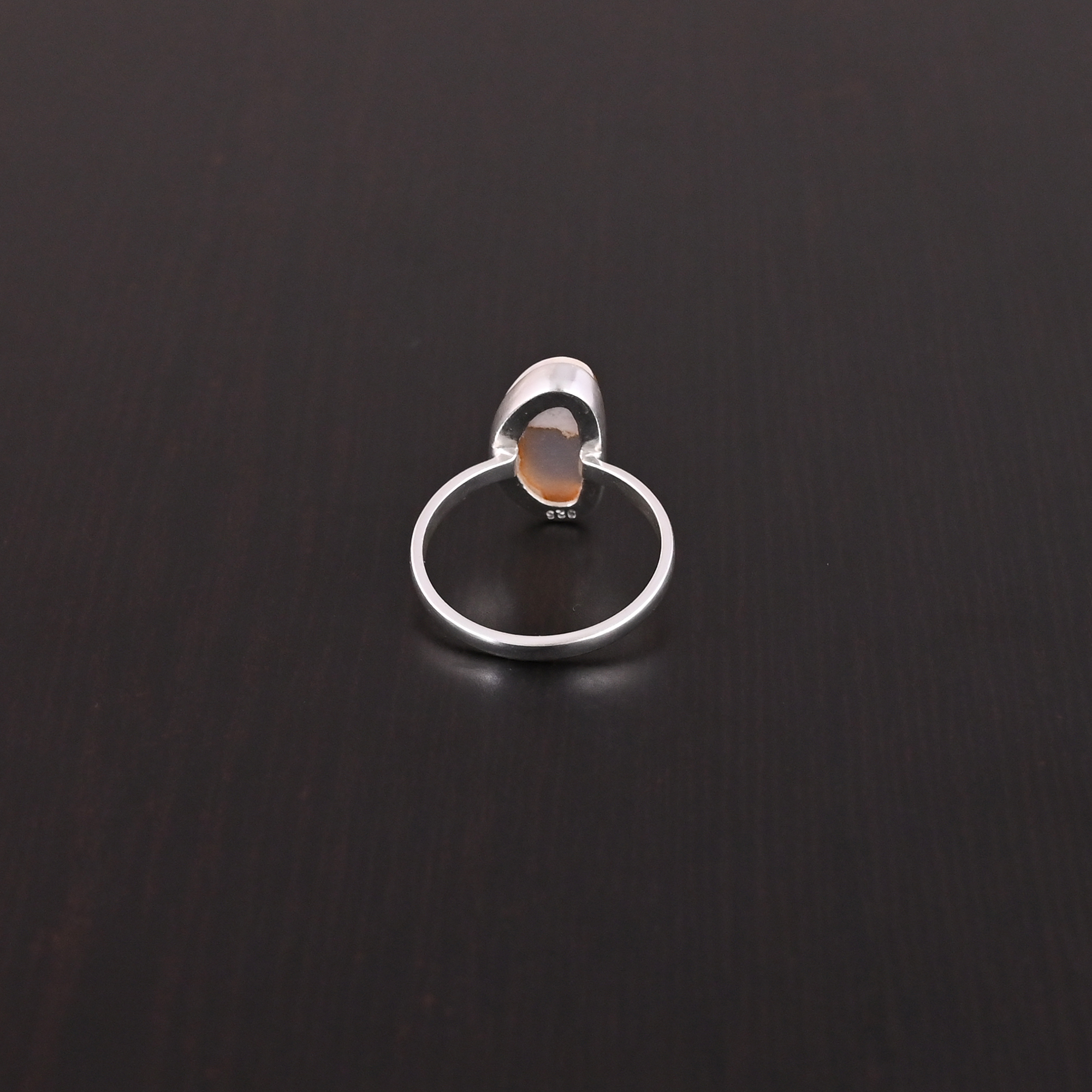 Natural Fire Opal Gemstone Stylish Ring   925 Sterling Silver