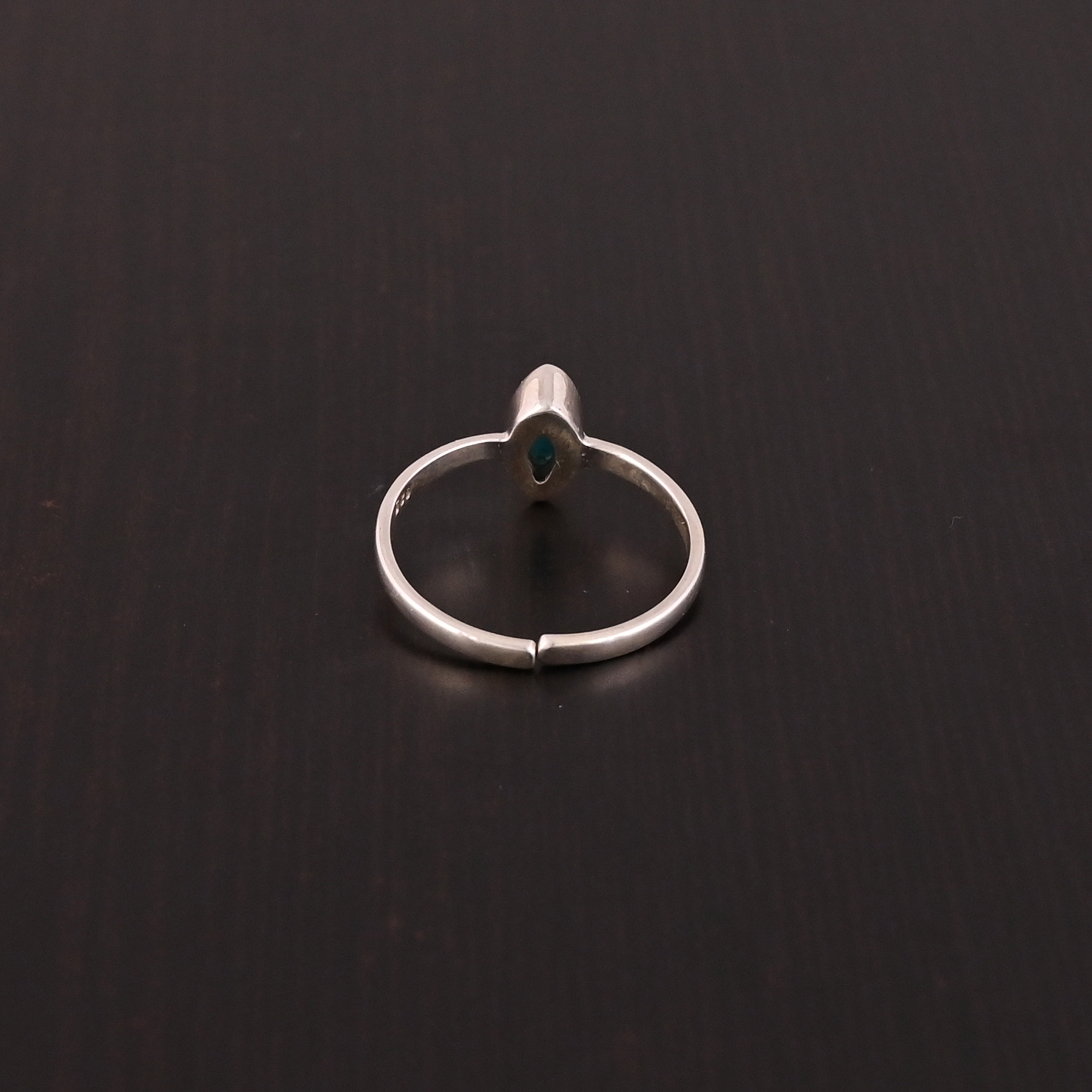 Natural Larimar Gemstone Ring  925 Sterling Silver