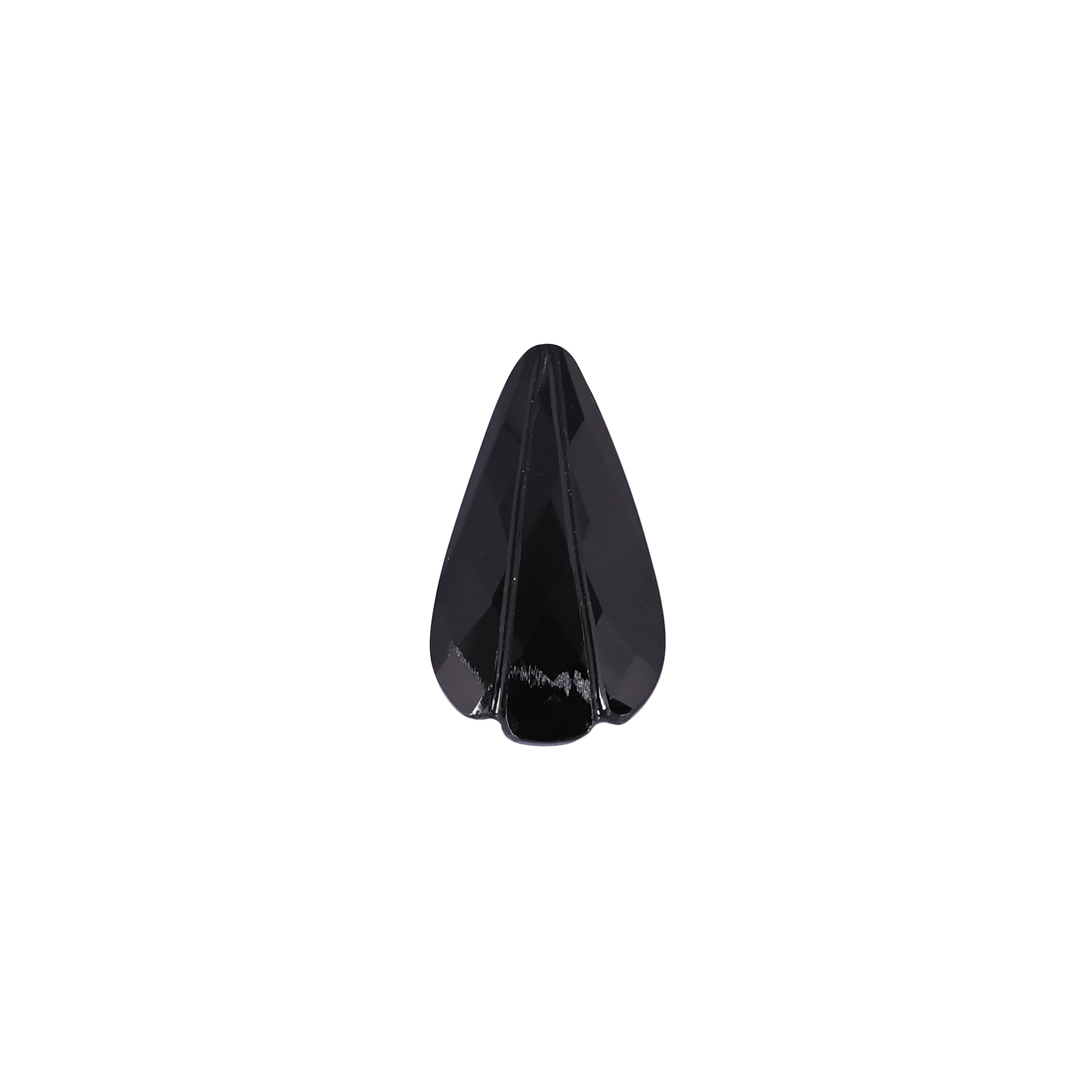 Natural High Quality 30x17mm Loose Pear Cut Handcrafted Black Onyx Gemstone for Jewelry Making Ring Necklace Carving Gemstone
