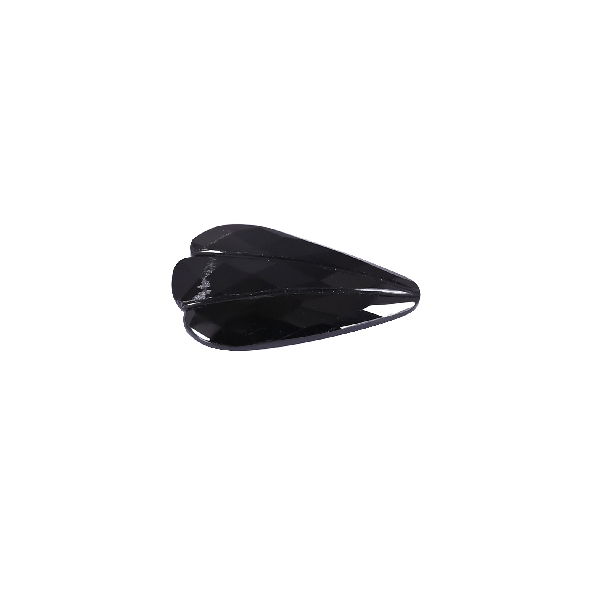 Natural High Quality 30x17mm Loose Pear Cut Handcrafted Black Onyx Gemstone for Jewelry Making Ring Necklace Carving Gemstone