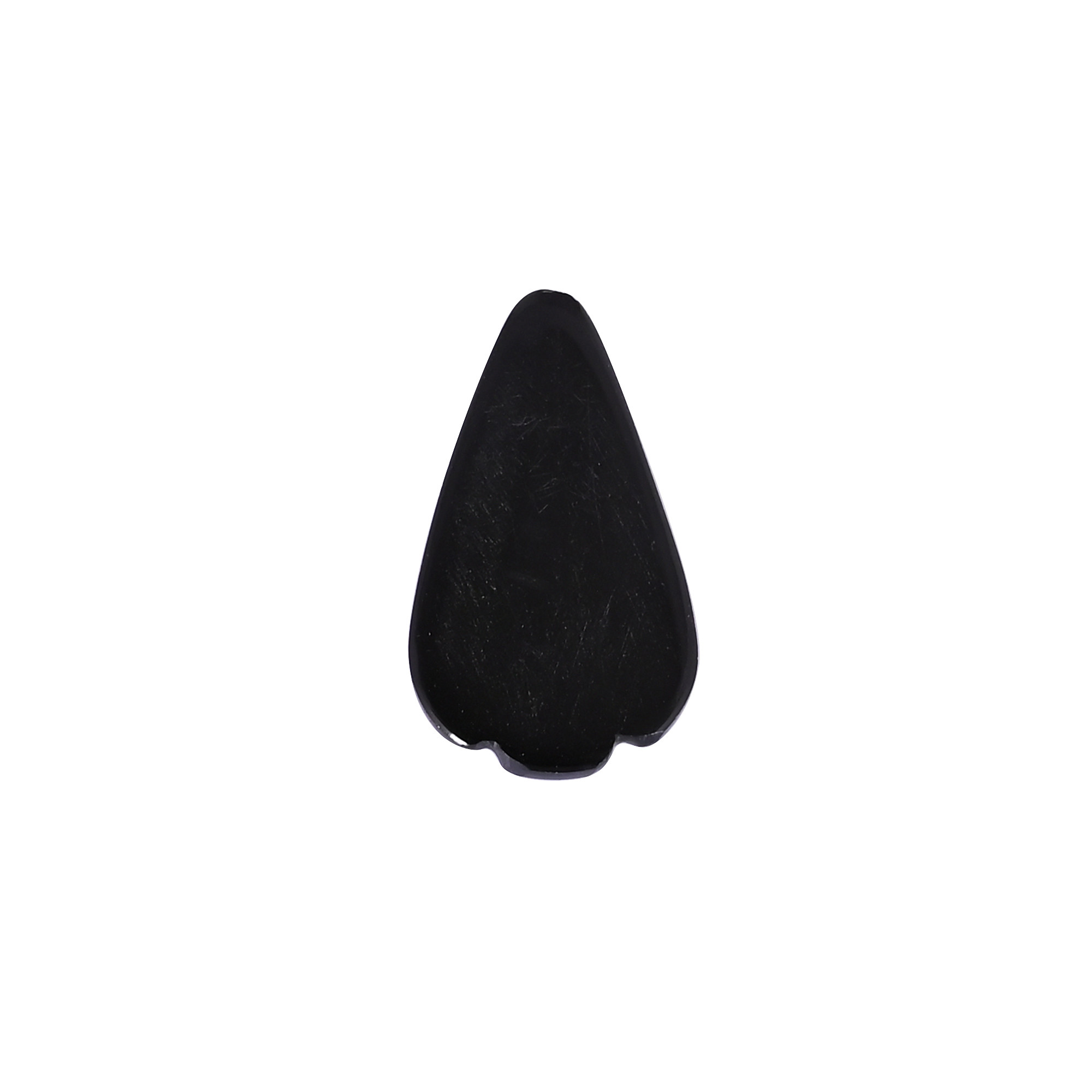 Natural High Quality 30x17mm Loose Pear Cut Handcrafted Black Onyx Gemstone for Jewelry Making Ring Necklace Carving Gemstone