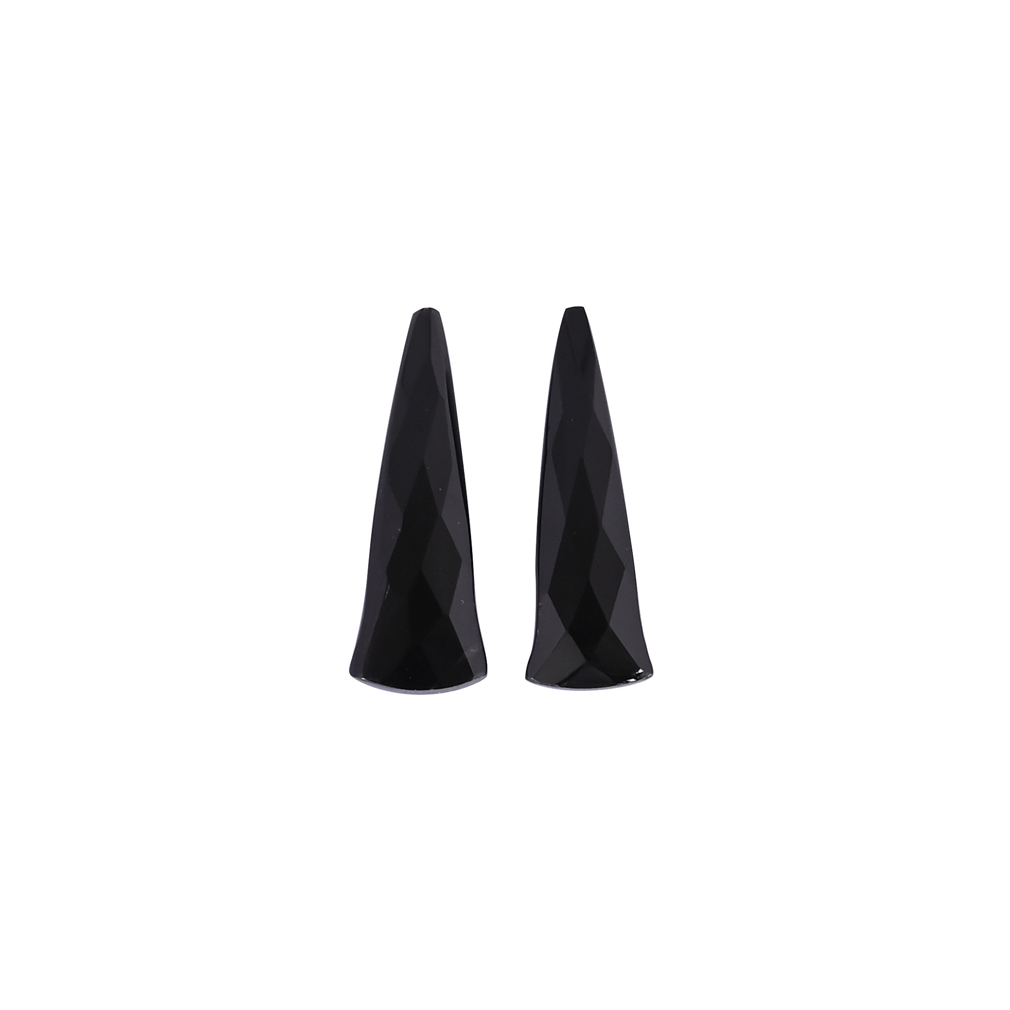 Black Onyx High Quality King Size 30x10mm Loose Checker Cut Handcrafted Gemstone For DIY Jewelry Ring Necklace