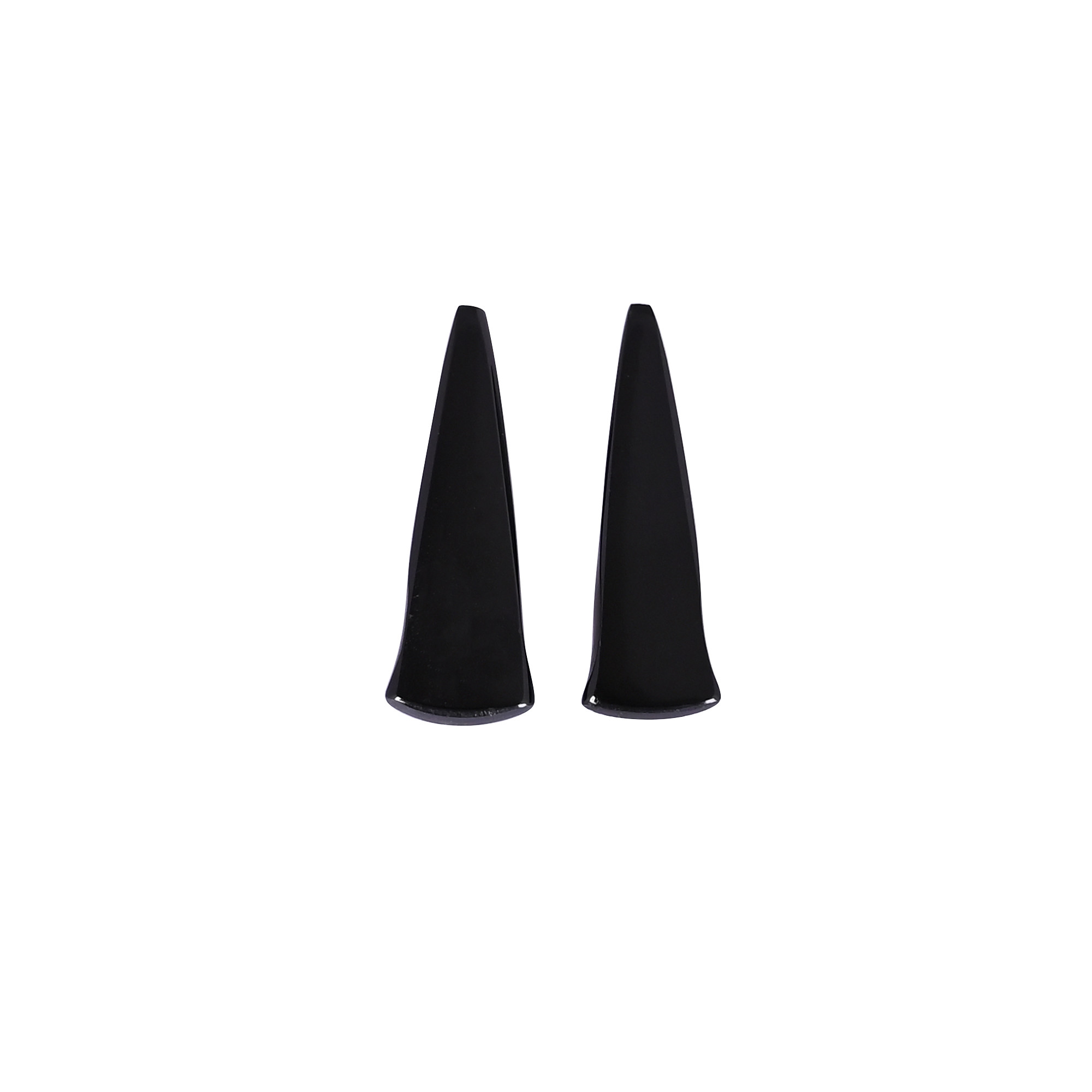 Black Onyx High Quality King Size 30x10mm Loose Checker Cut Handcrafted Gemstone For DIY Jewelry Ring Necklace