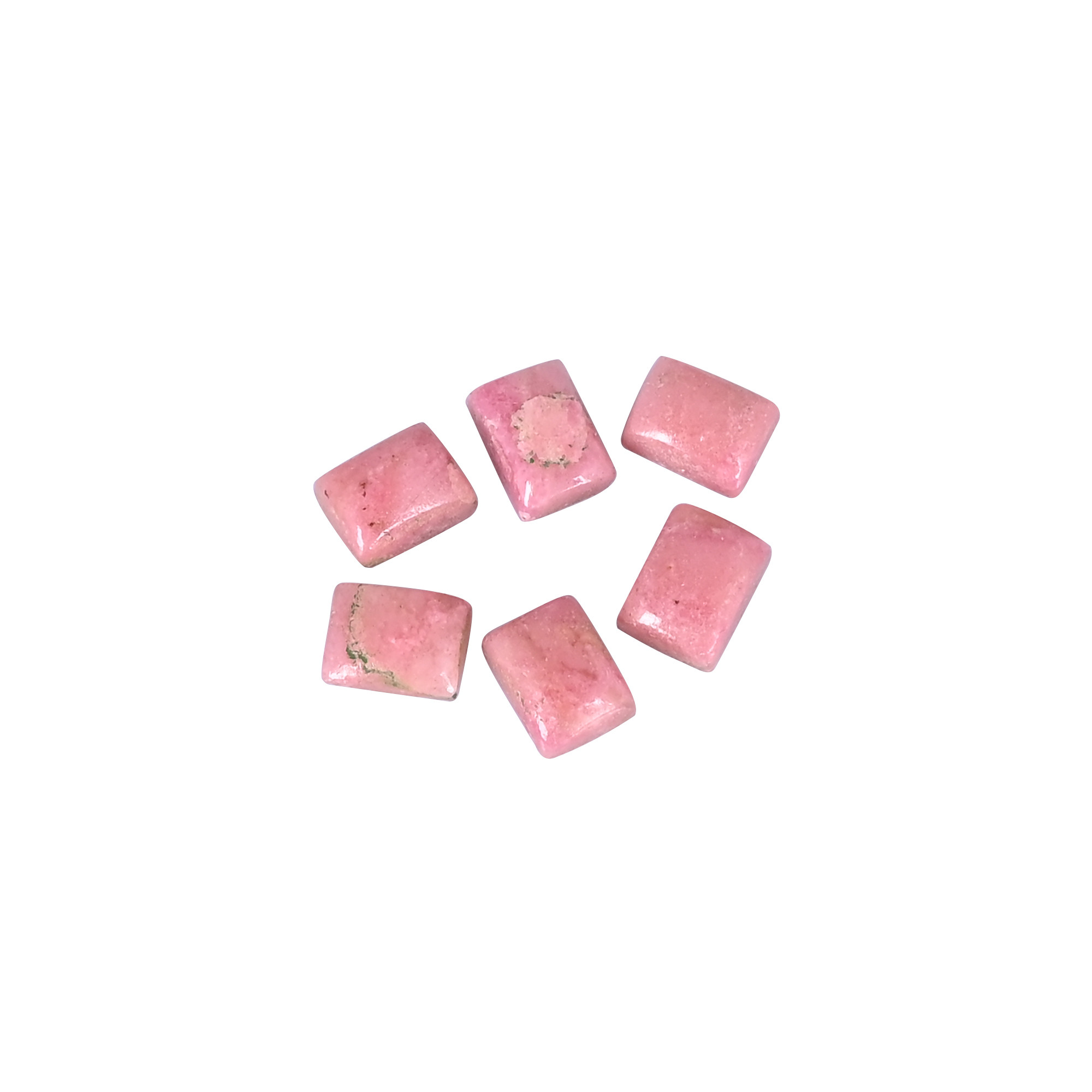 Loose Gemstone Rhodonite Gemstone 6 pcs Wholesale Lot For Jewelry Making Earrings Custom Making Gemstone 1345 ct 8x6 mm