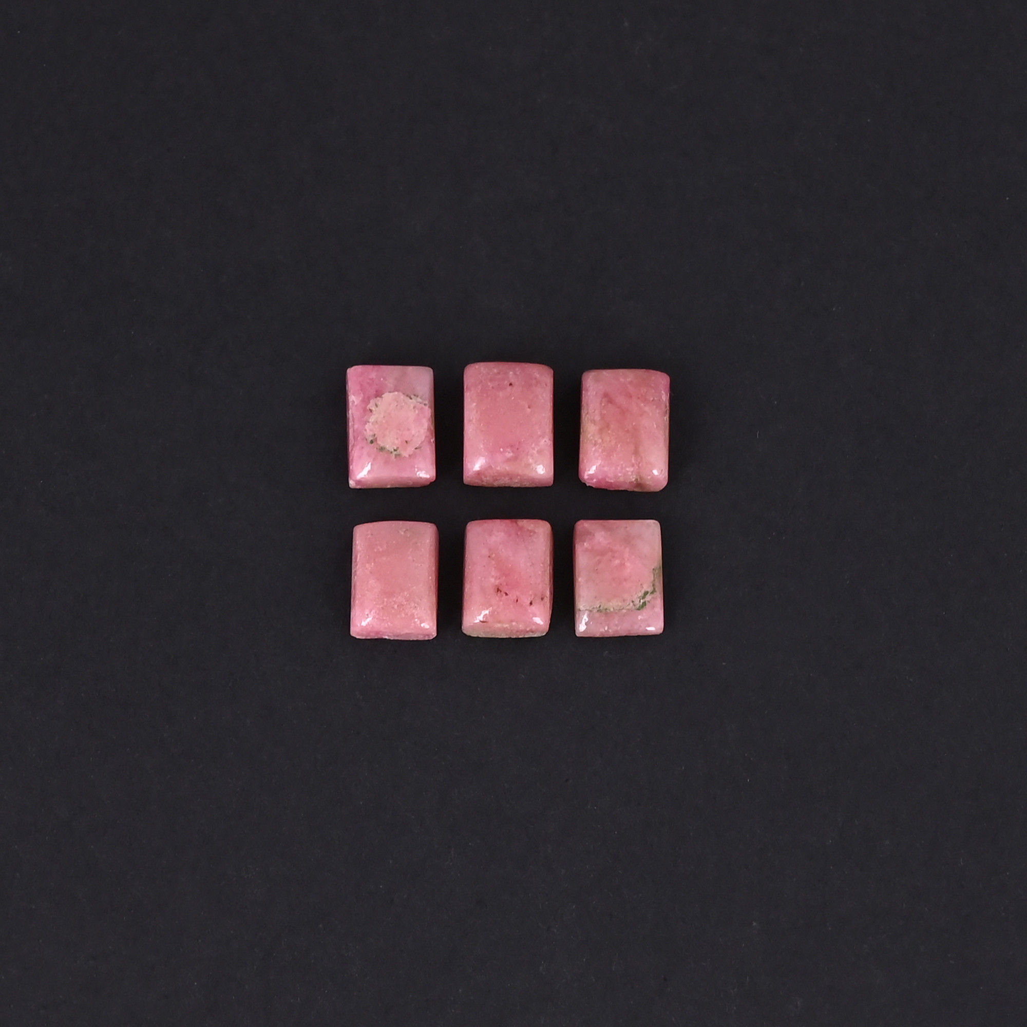 Loose Gemstone Rhodonite Gemstone 6 pcs Wholesale Lot For Jewelry Making Earrings Custom Making Gemstone 1345 ct 8x6 mm