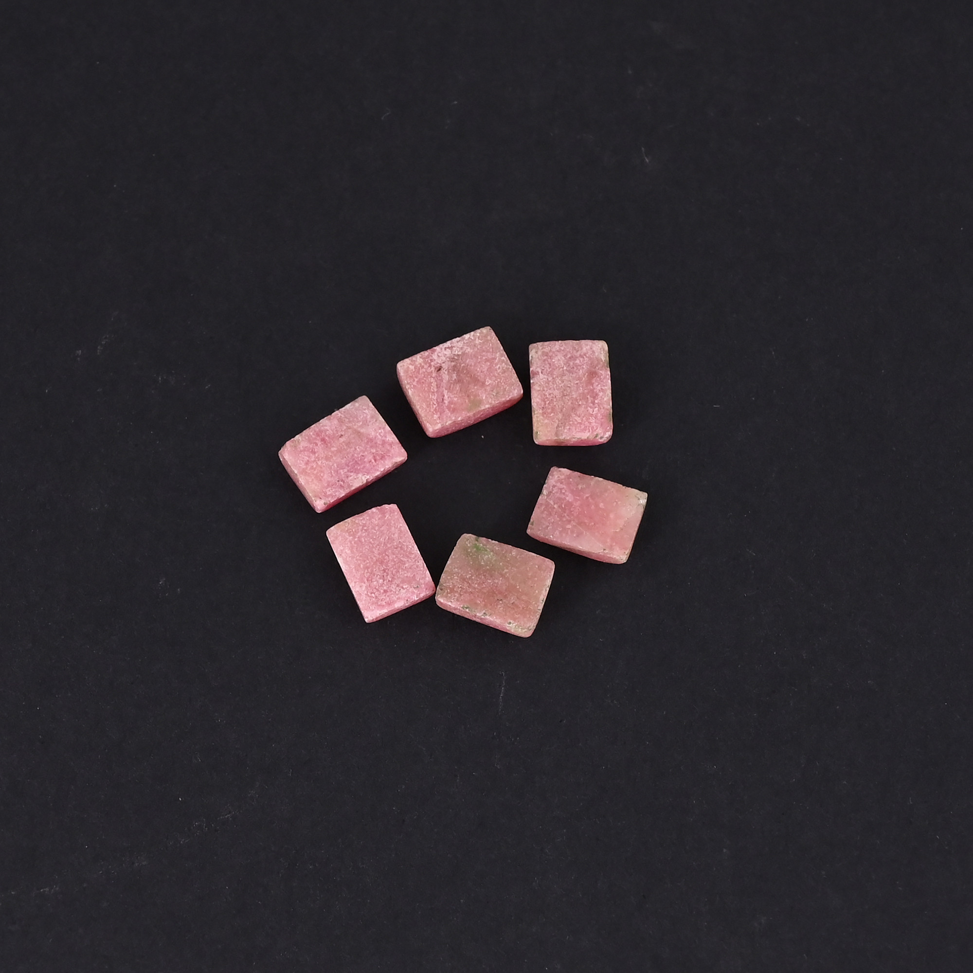 Loose Gemstone Rhodonite Gemstone 6 pcs Wholesale Lot For Jewelry Making Earrings Custom Making Gemstone 1345 ct 8x6 mm