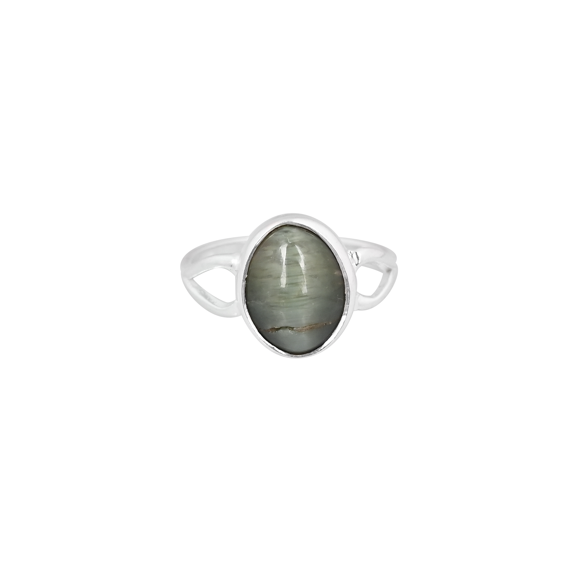 Natural Cats Eye Gemstone Handmade Ring 925 Sterling Silver