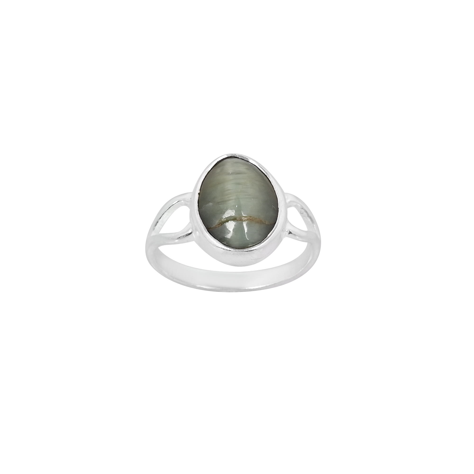 Natural Cats Eye Gemstone Handmade Ring 925 Sterling Silver
