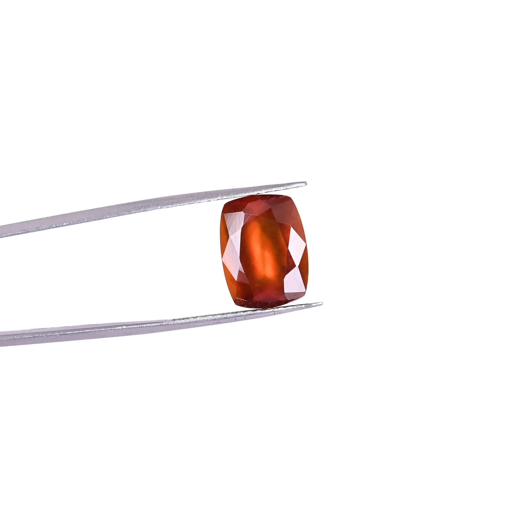 Hot Selling Handmade Bulk 850 Cts 14x10mm Red Natural Garnet Hessonite Faceted Stone for Unique Jewelry Making