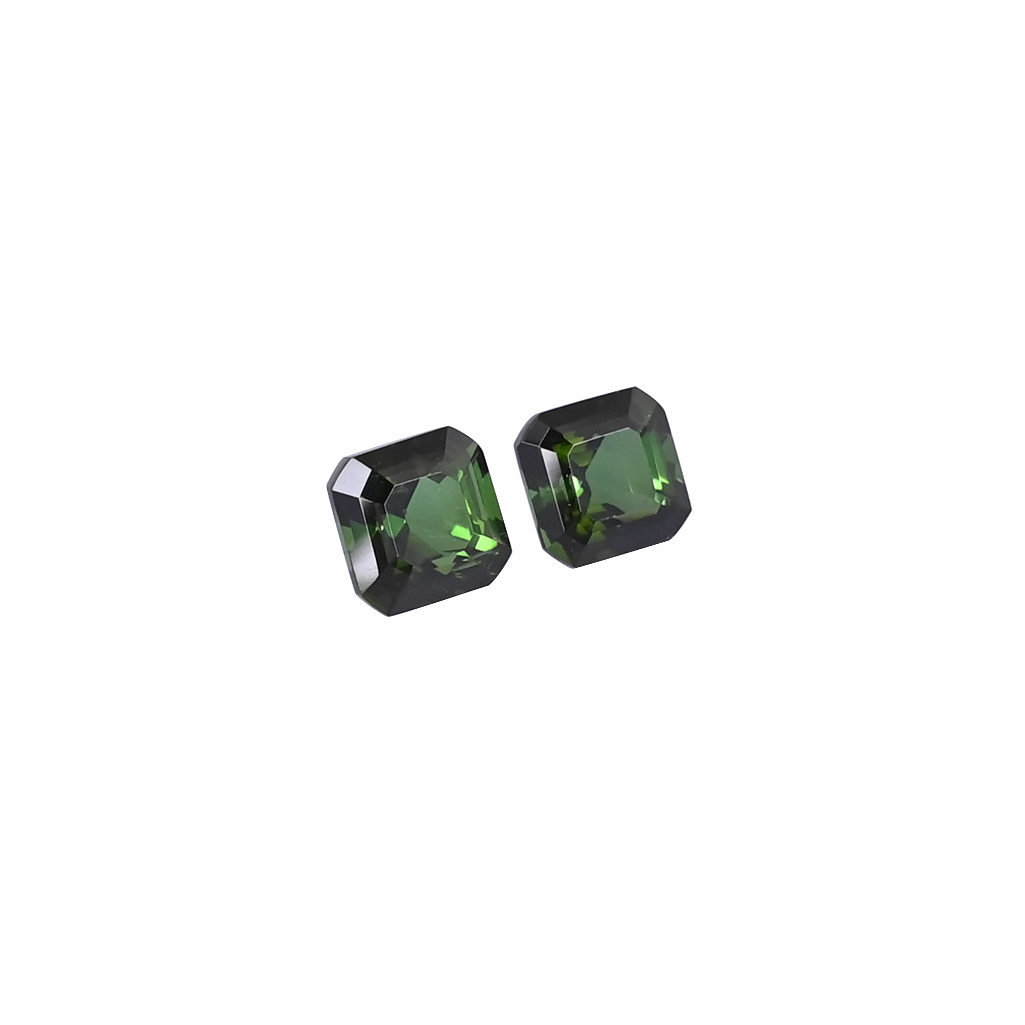 AAA Quality 140 Ct 6x6mm Natural Green Tourmaline Cushion Cut Loose Gemstone for Jewelry Making Handcrafted Gemstones