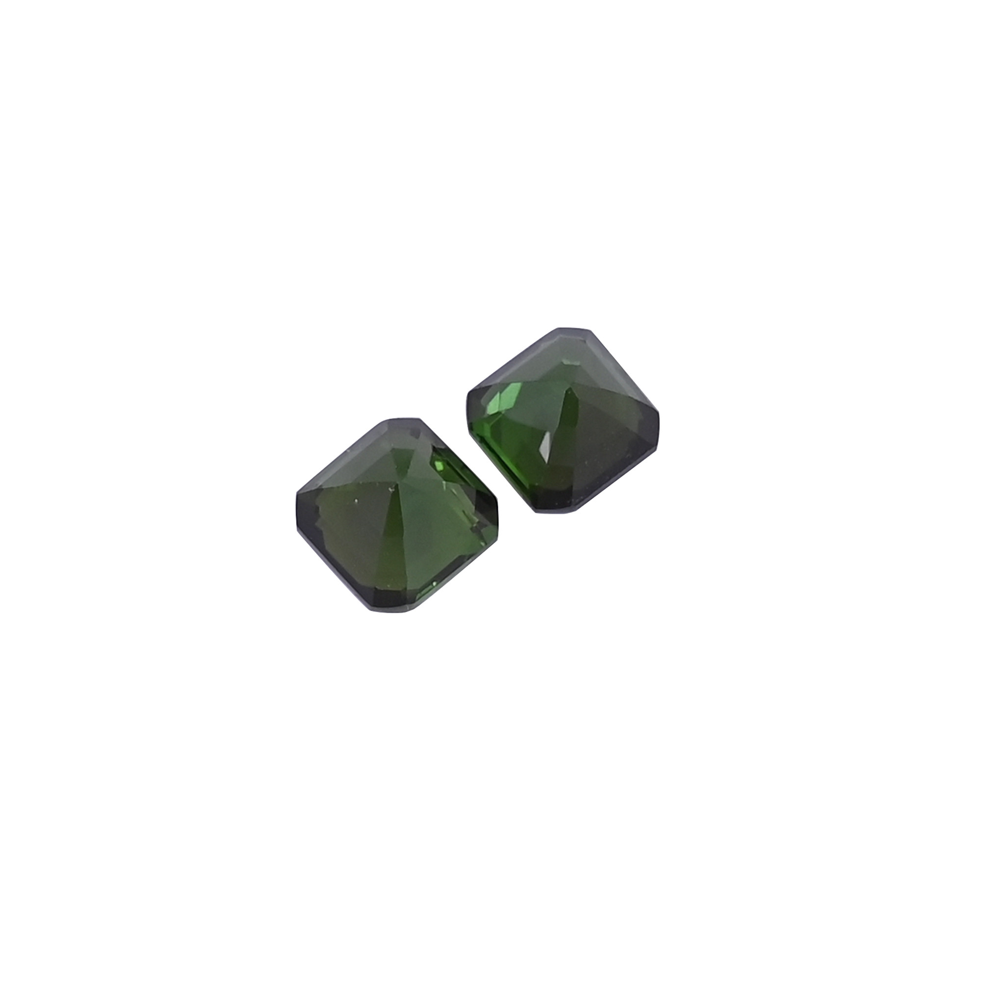 AAA Quality 140 Ct 6x6mm Natural Green Tourmaline Cushion Cut Loose Gemstone for Jewelry Making Handcrafted Gemstones