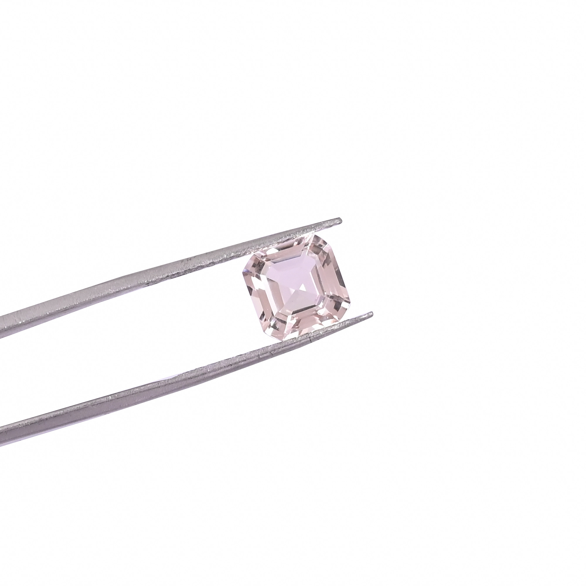 Wholesale Natural Peach Morganite Faceted Cushion Cut 8x8mm AAA Quality Loose Gemstone for Jewelry Gemstone For Earrings Ring