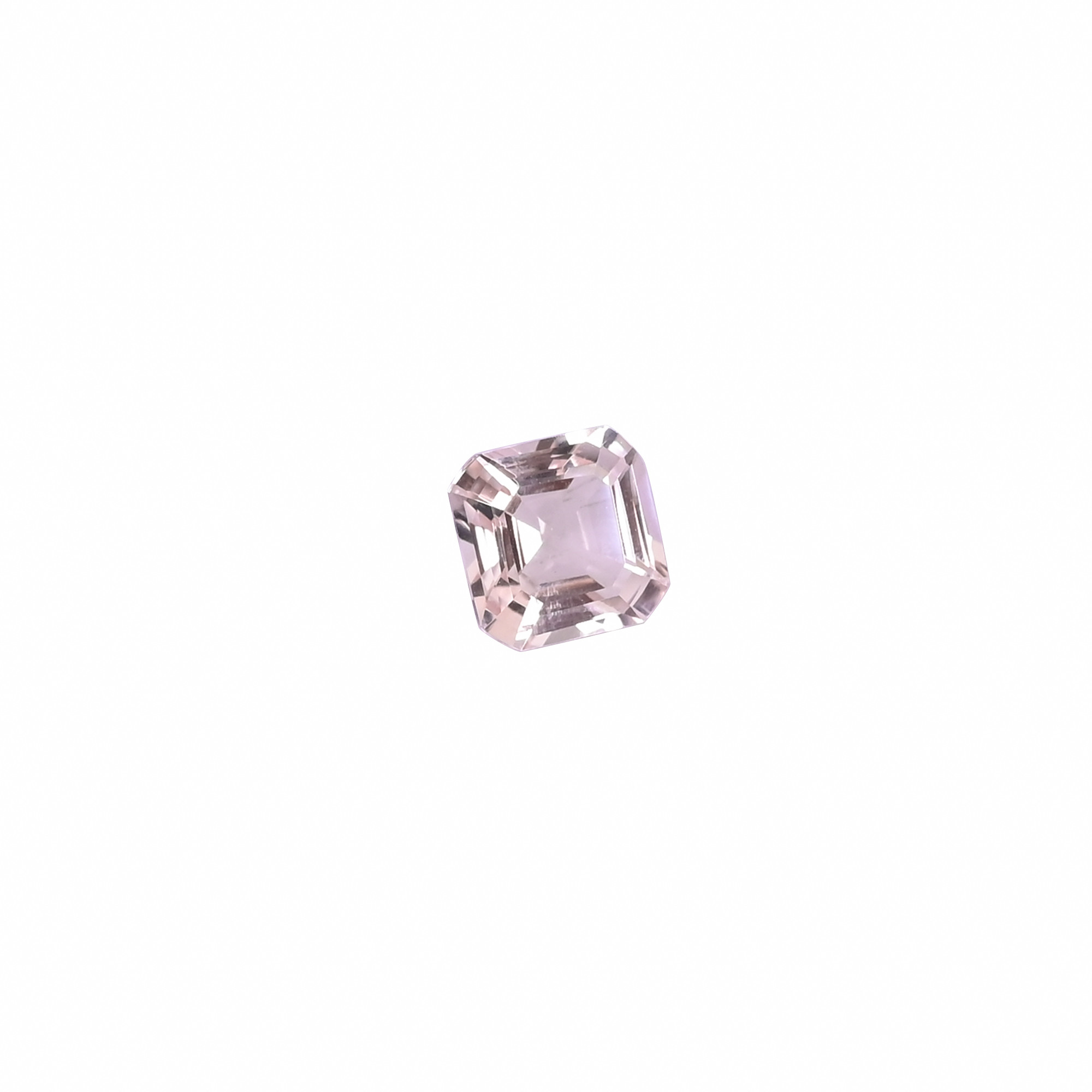 Wholesale Natural Peach Morganite Faceted Cushion Cut 8x8mm AAA Quality Loose Gemstone for Jewelry Gemstone For Earrings Ring