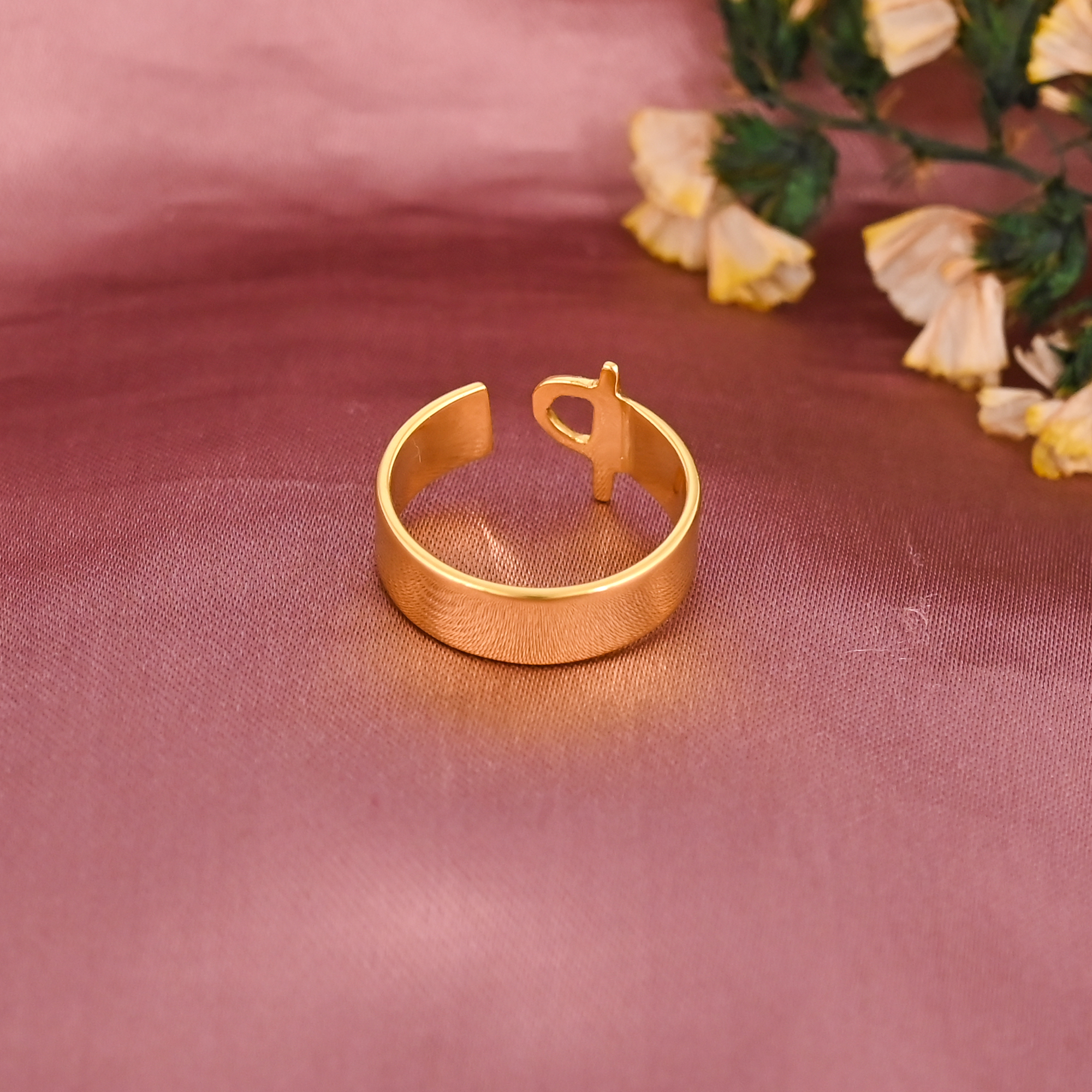 Trendy Adjustable Brass Open Ring Gold Plated Minimalist Jewelry for Women Lot of 25 Pieces Wholesale