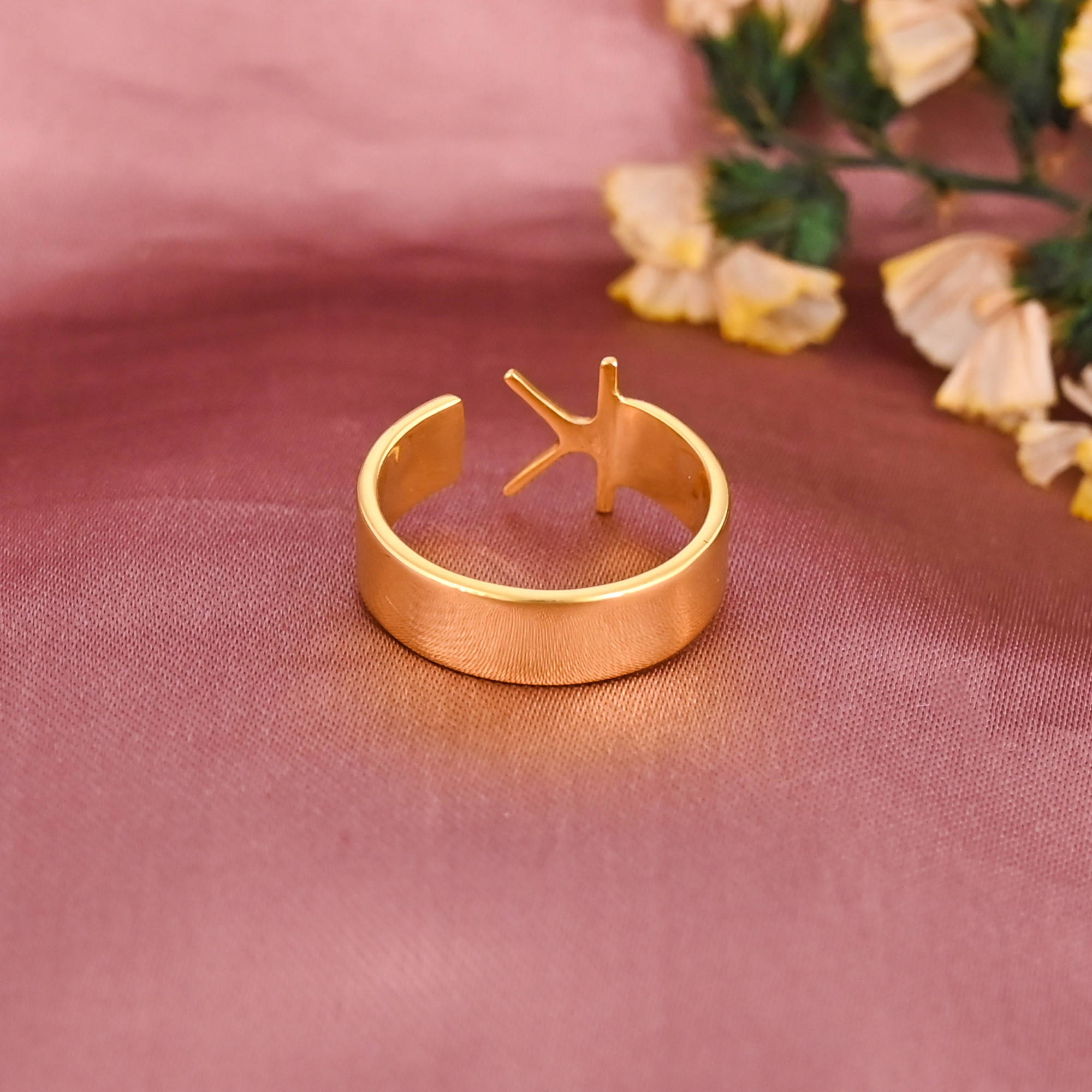 Elegant Letter K Initial Brass Adjustable Ring for Women Wholesale Lot 25 Pieces